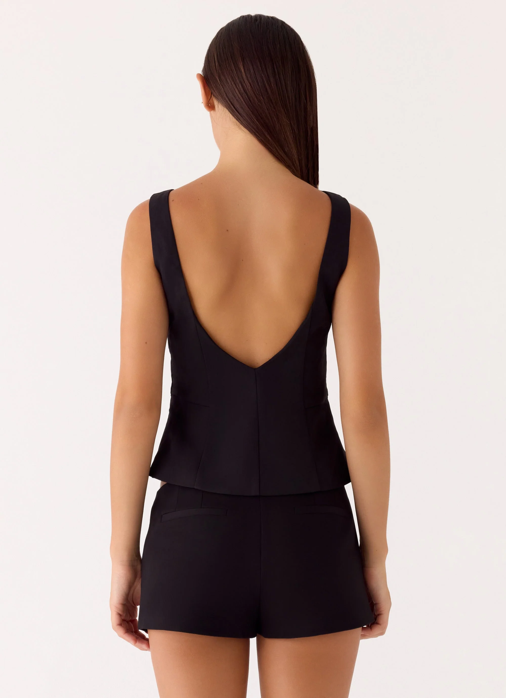 Lulita Belted Shorts - Black - Image 3