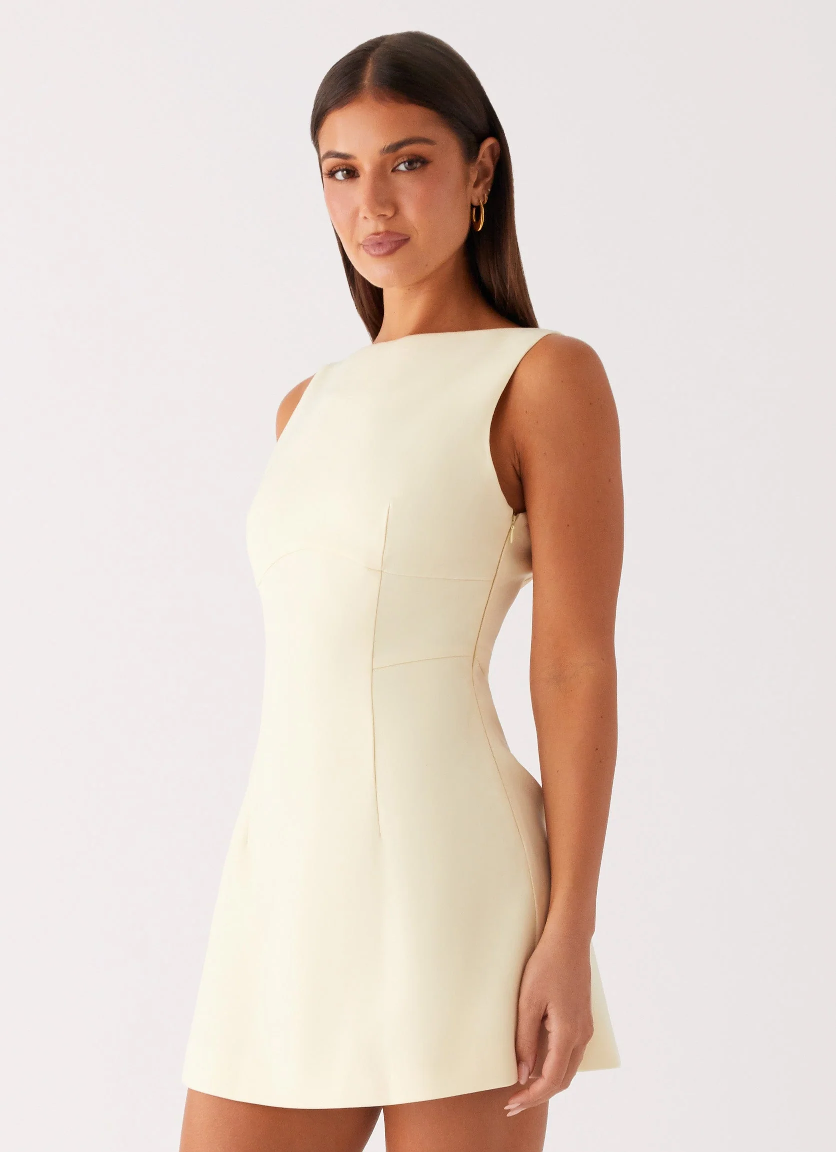 Lulita Mini Dress - Buttercream Yellow - Image 6