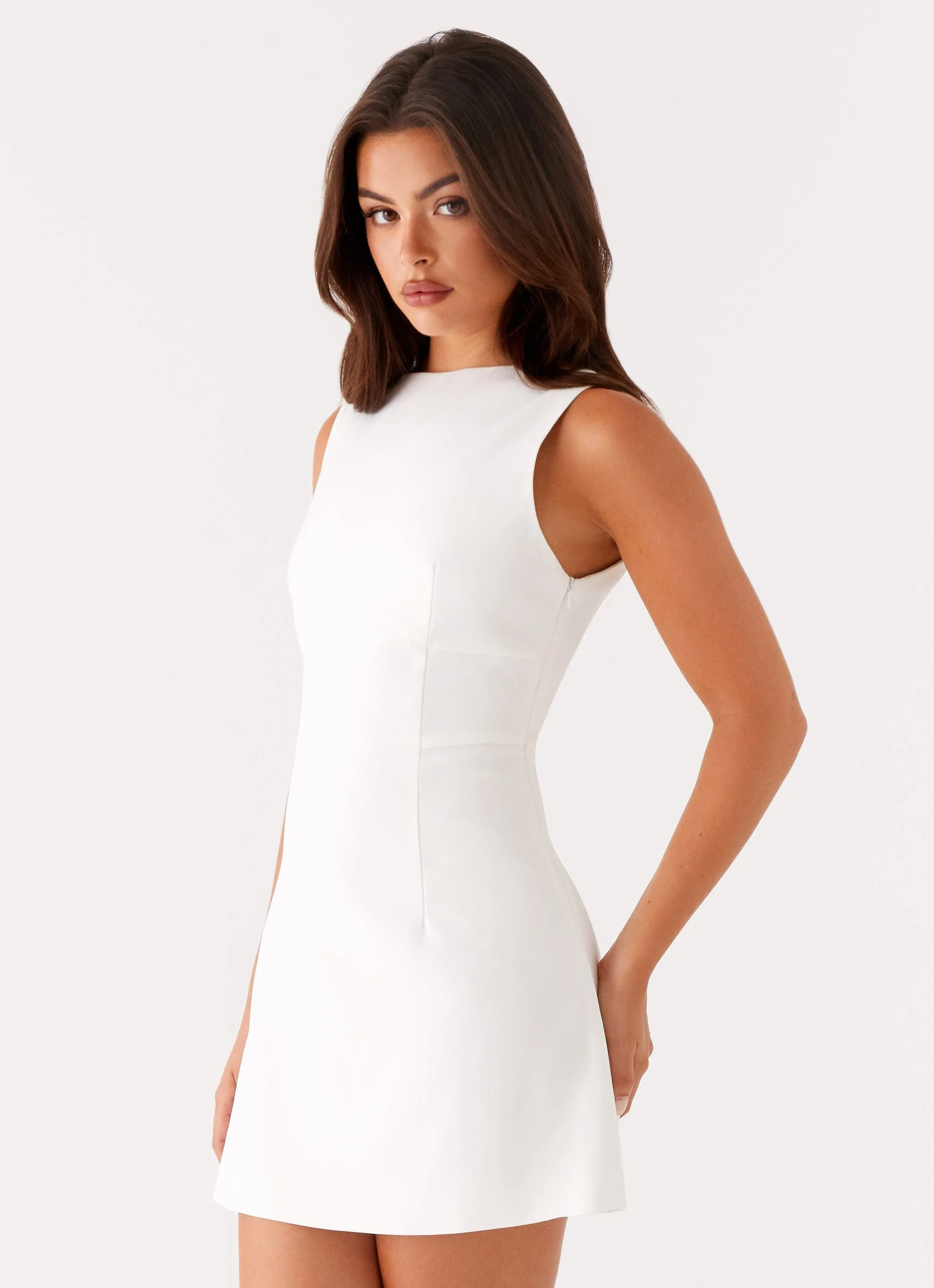 Lulita Mini Dress - White - Image 3