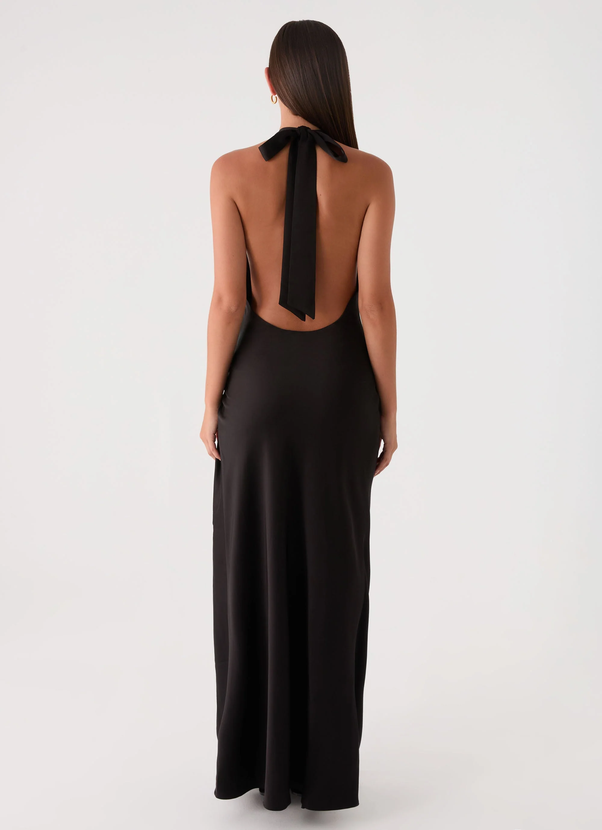 Lumae Halter Maxi Dress - Black - Image 2