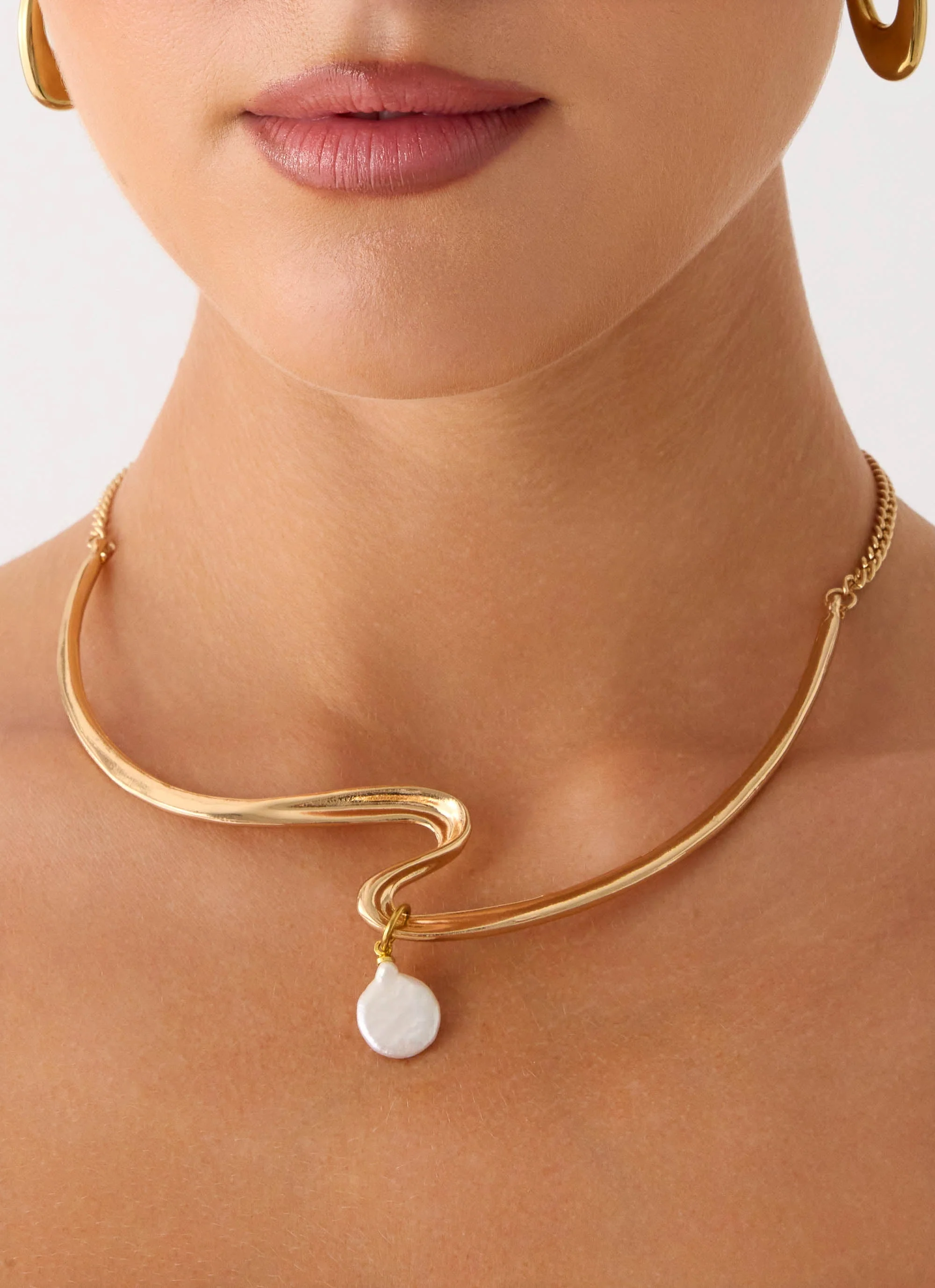 Lumen Choker Necklace - Gold - Image 2