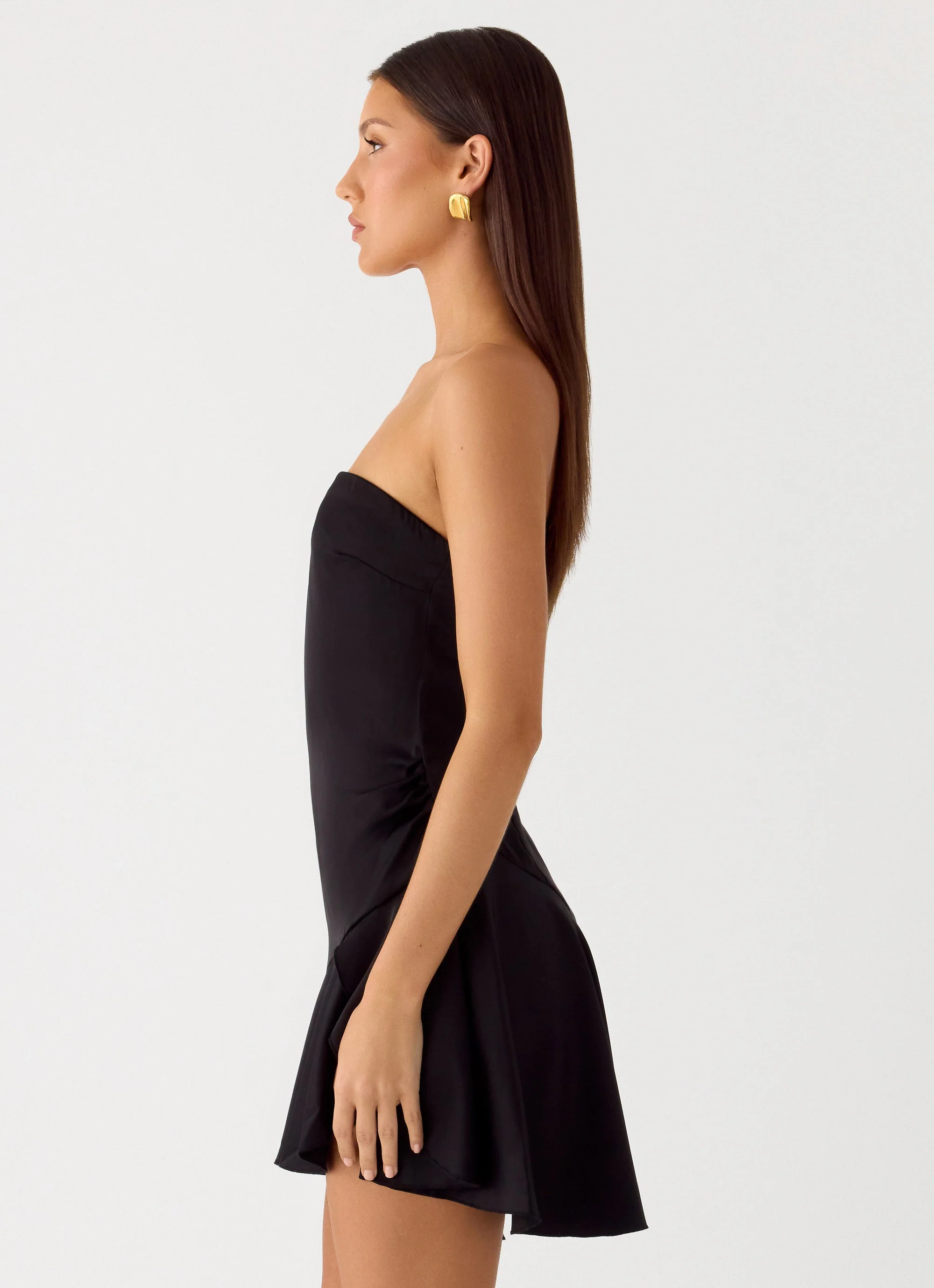 Luna Night Mini Dress - Black - Image 3