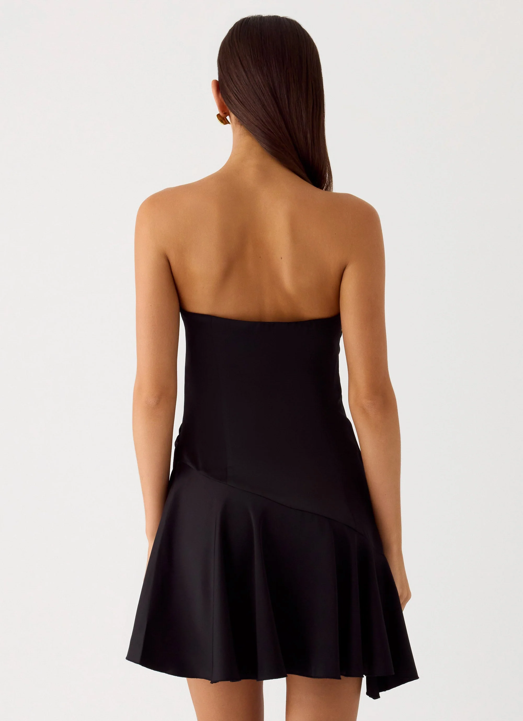 Luna Night Mini Dress - Black - Image 4