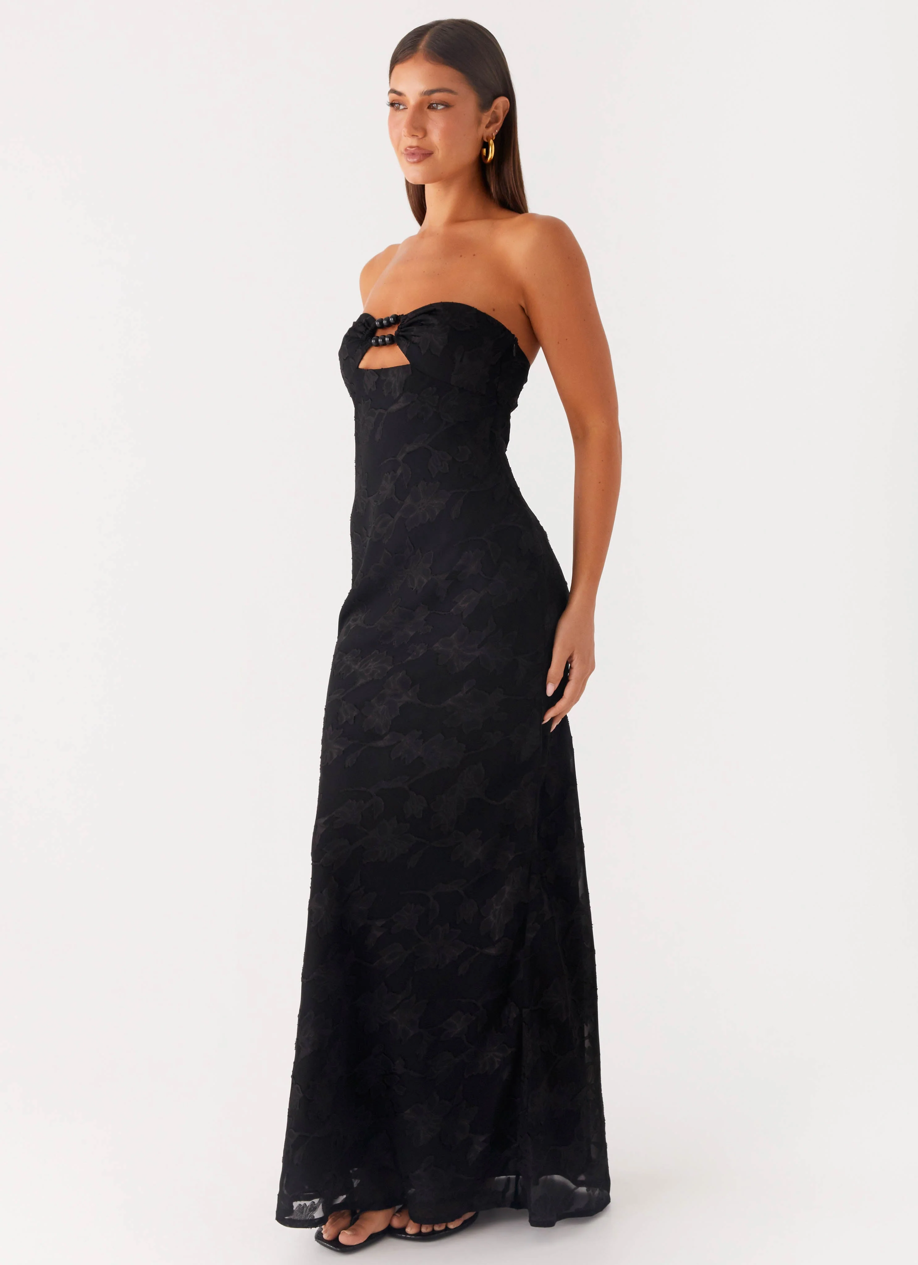 Lunar Maxi Dress - Black - Image 3