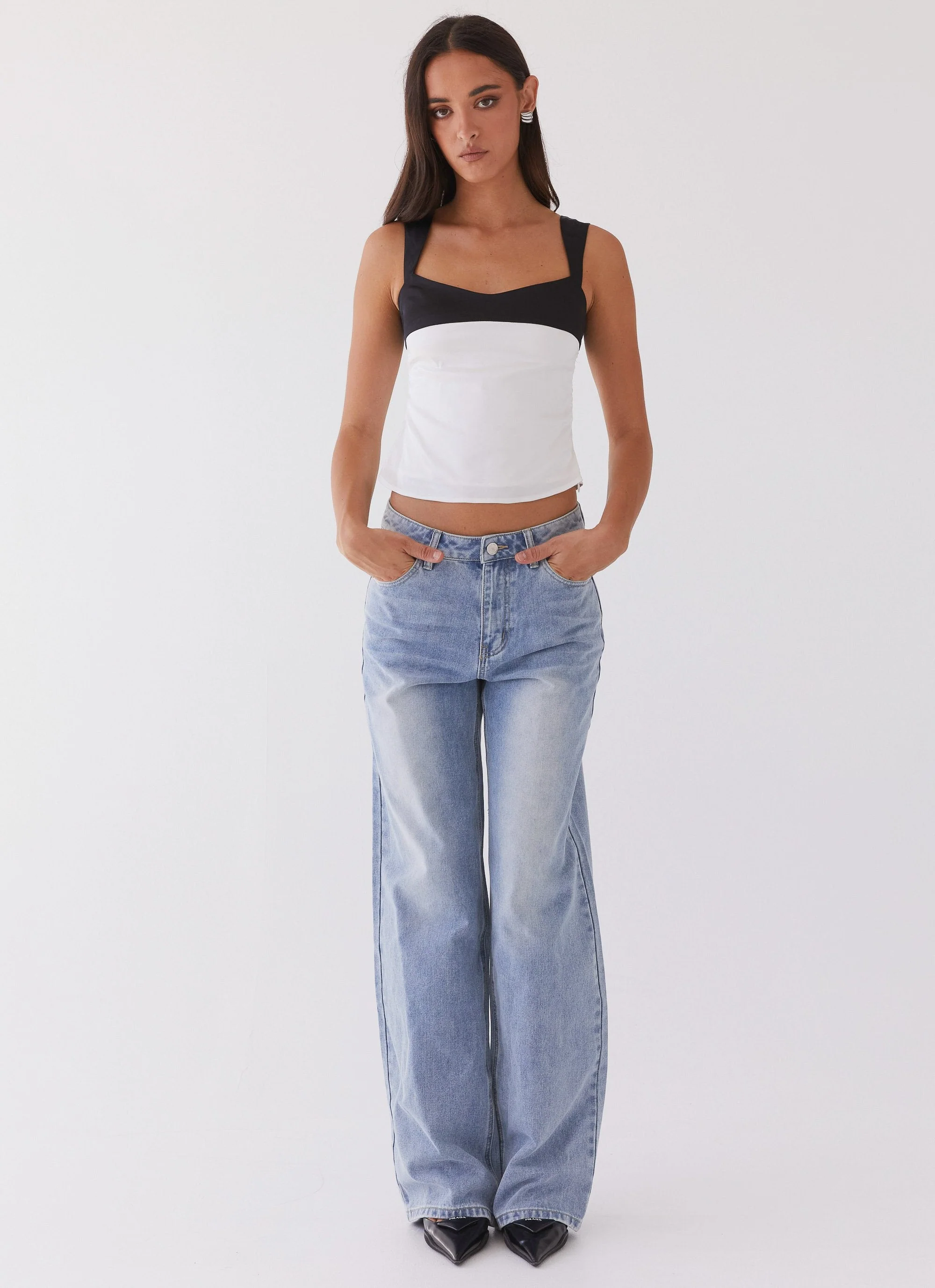Lylah Satin Top - Noir Pearl - Image 2