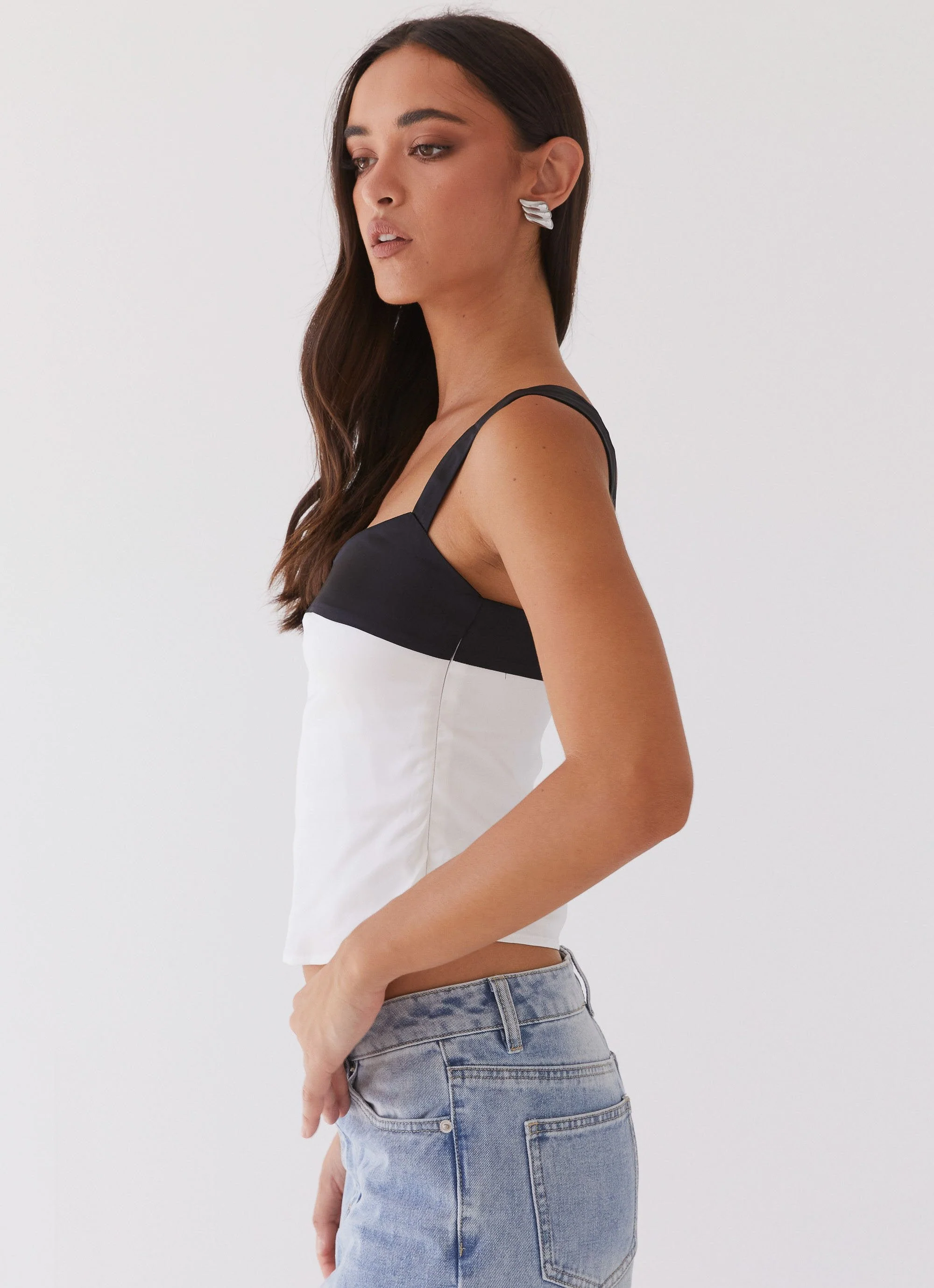 Lylah Satin Top - Noir Pearl - Image 4