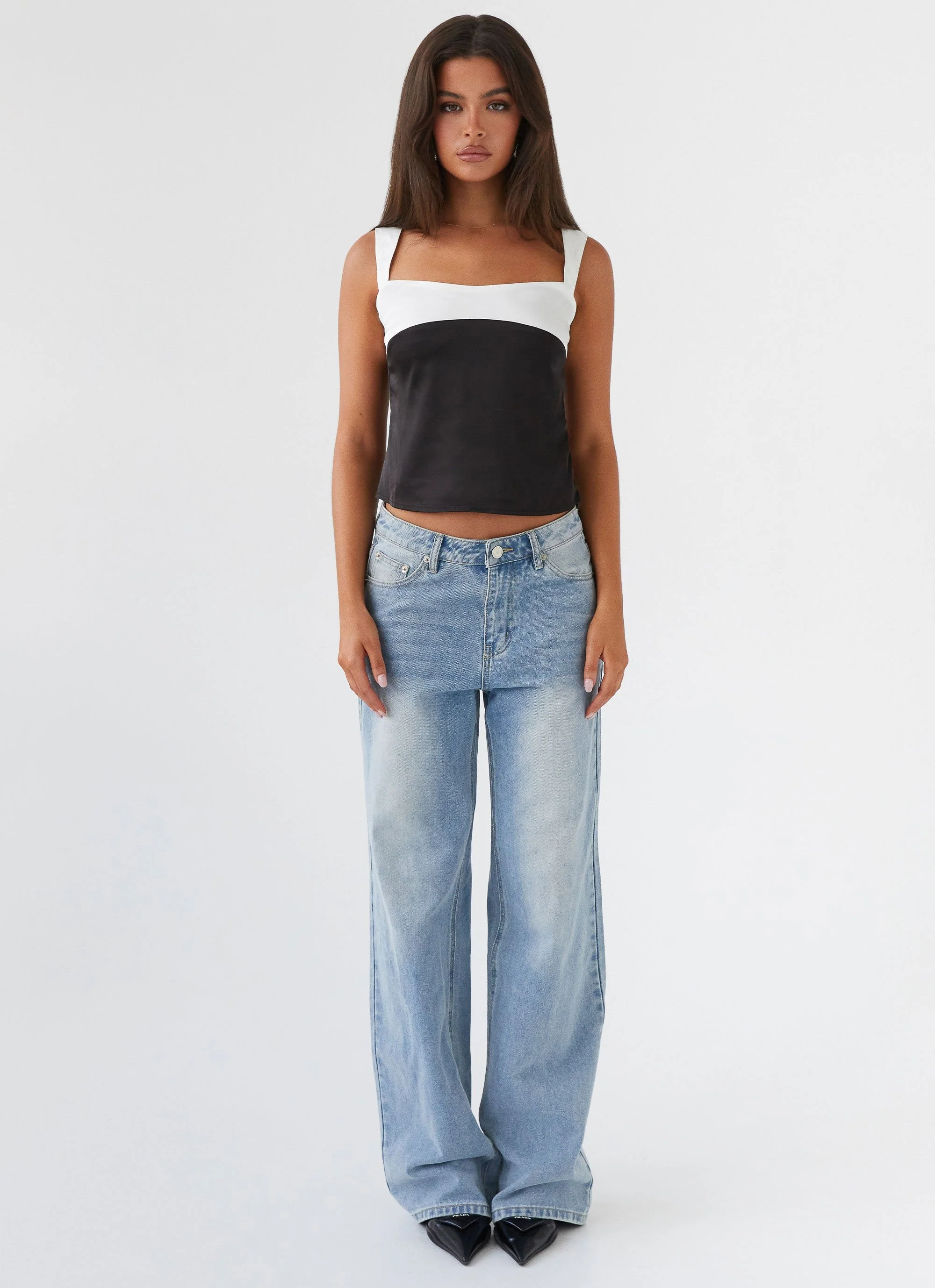 Lylah Satin Top - Onyx - Image 2