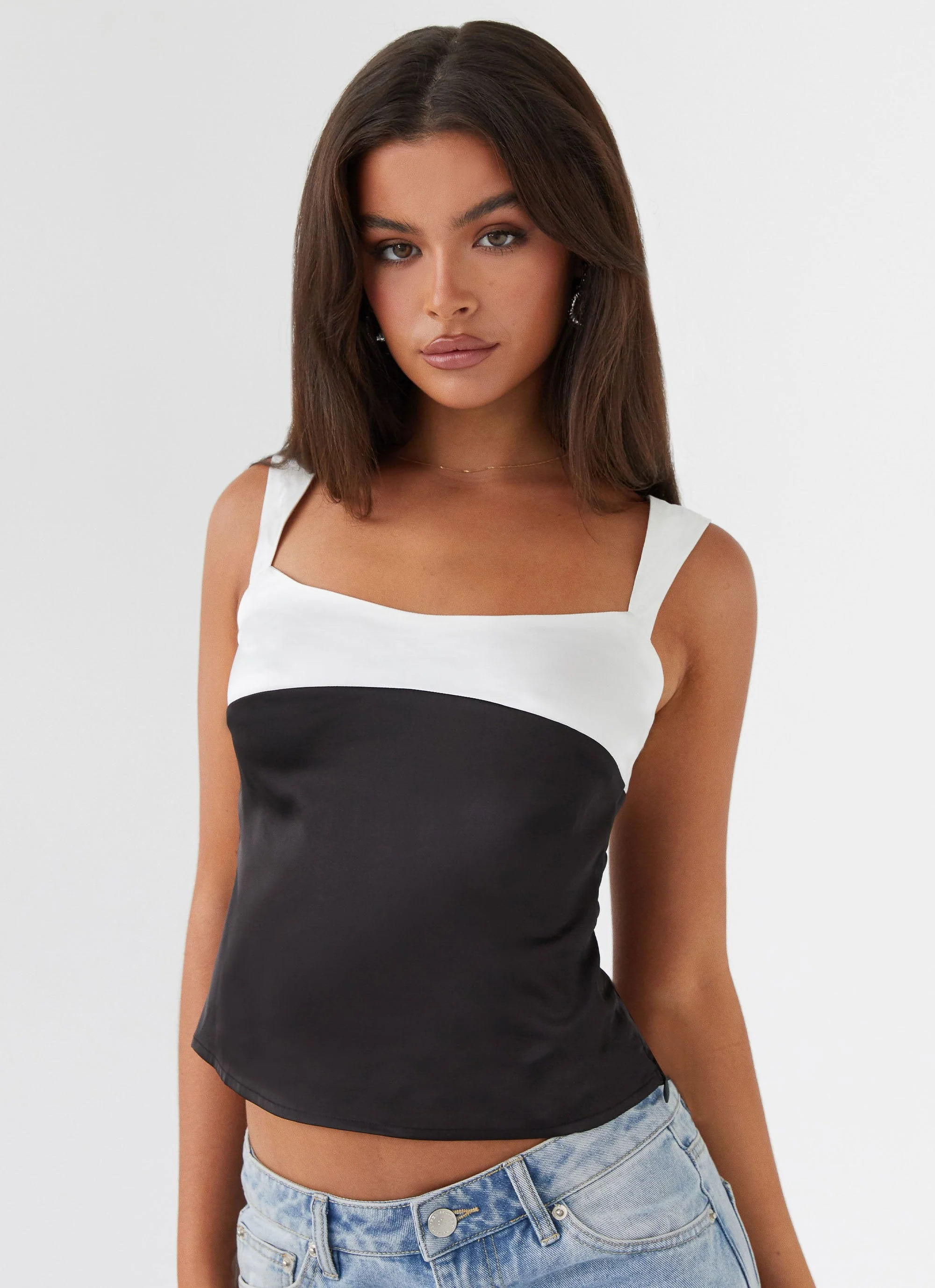 Lylah Satin Top - Onyx - Image 5
