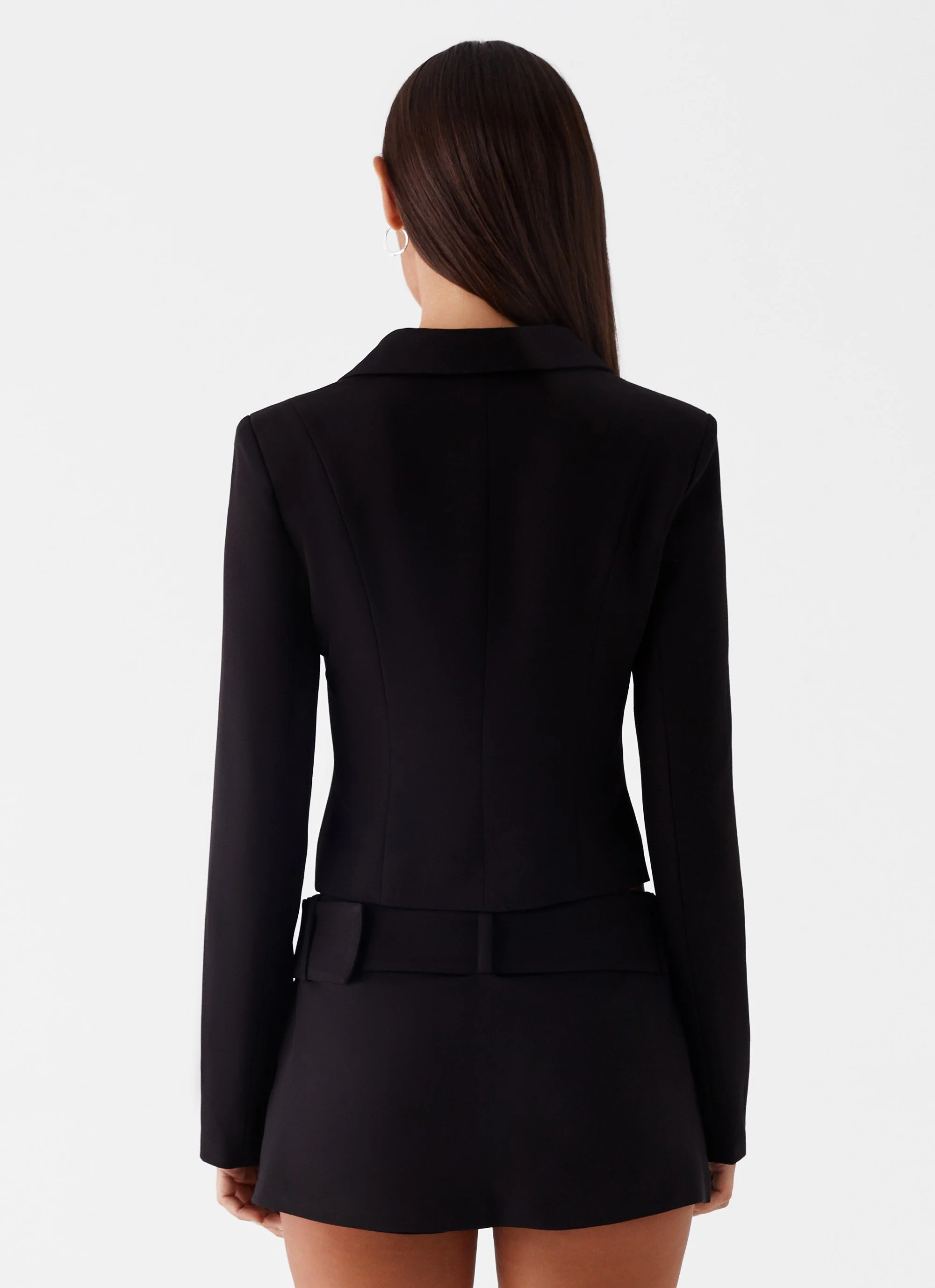 Lynden Blazer Top - Black - Image 5