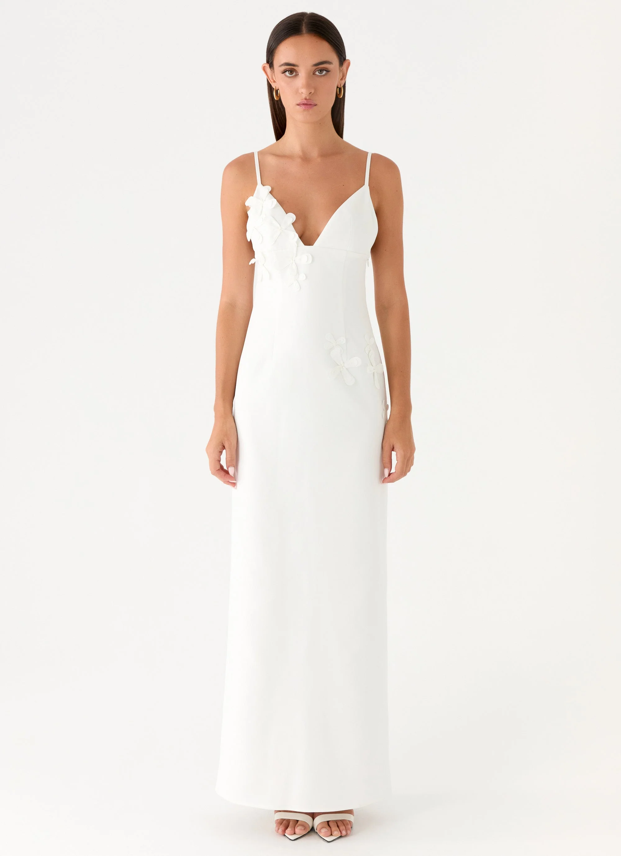 Lyris Maxi Dress - White - Image 5
