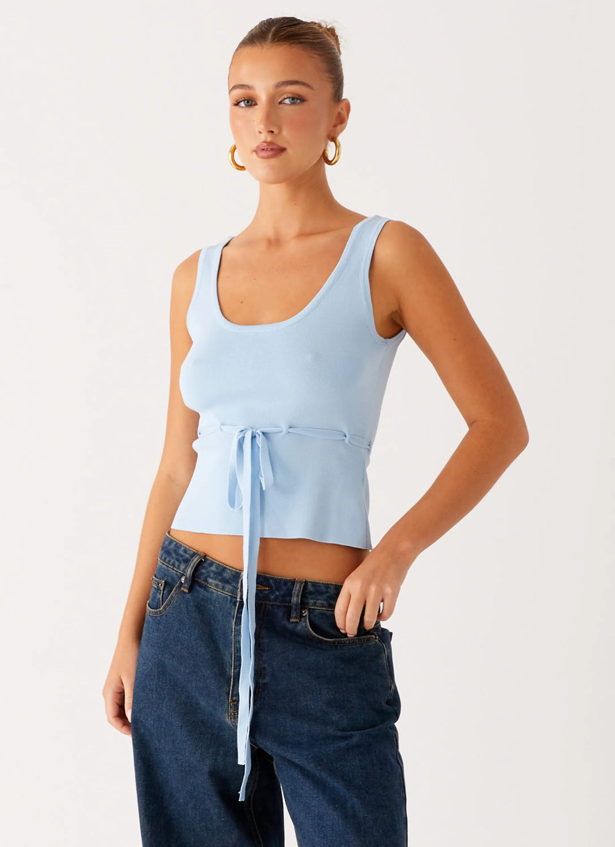 Macall Knit Tank - Blue - Image 2