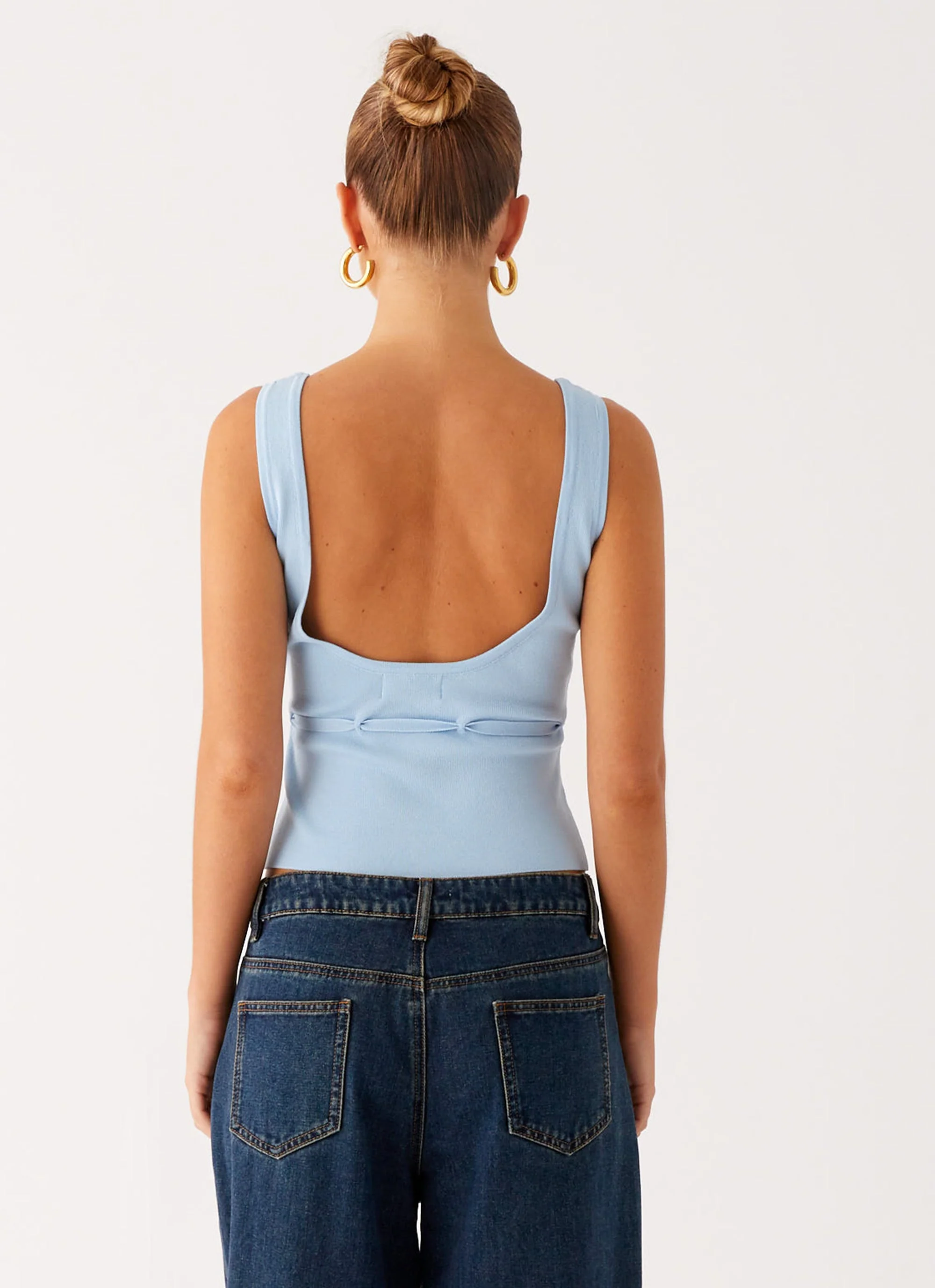Macall Knit Tank - Blue - Image 4