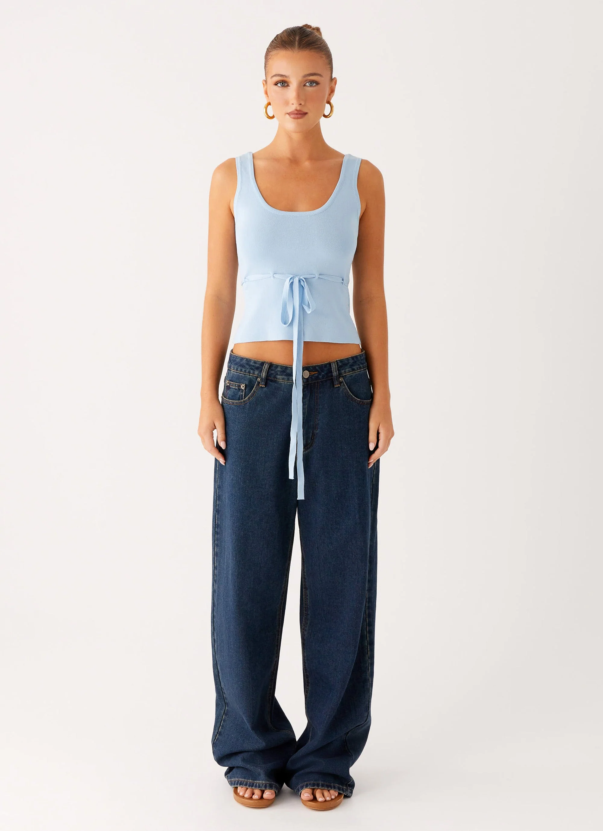 Macall Knit Tank - Blue - Image 6