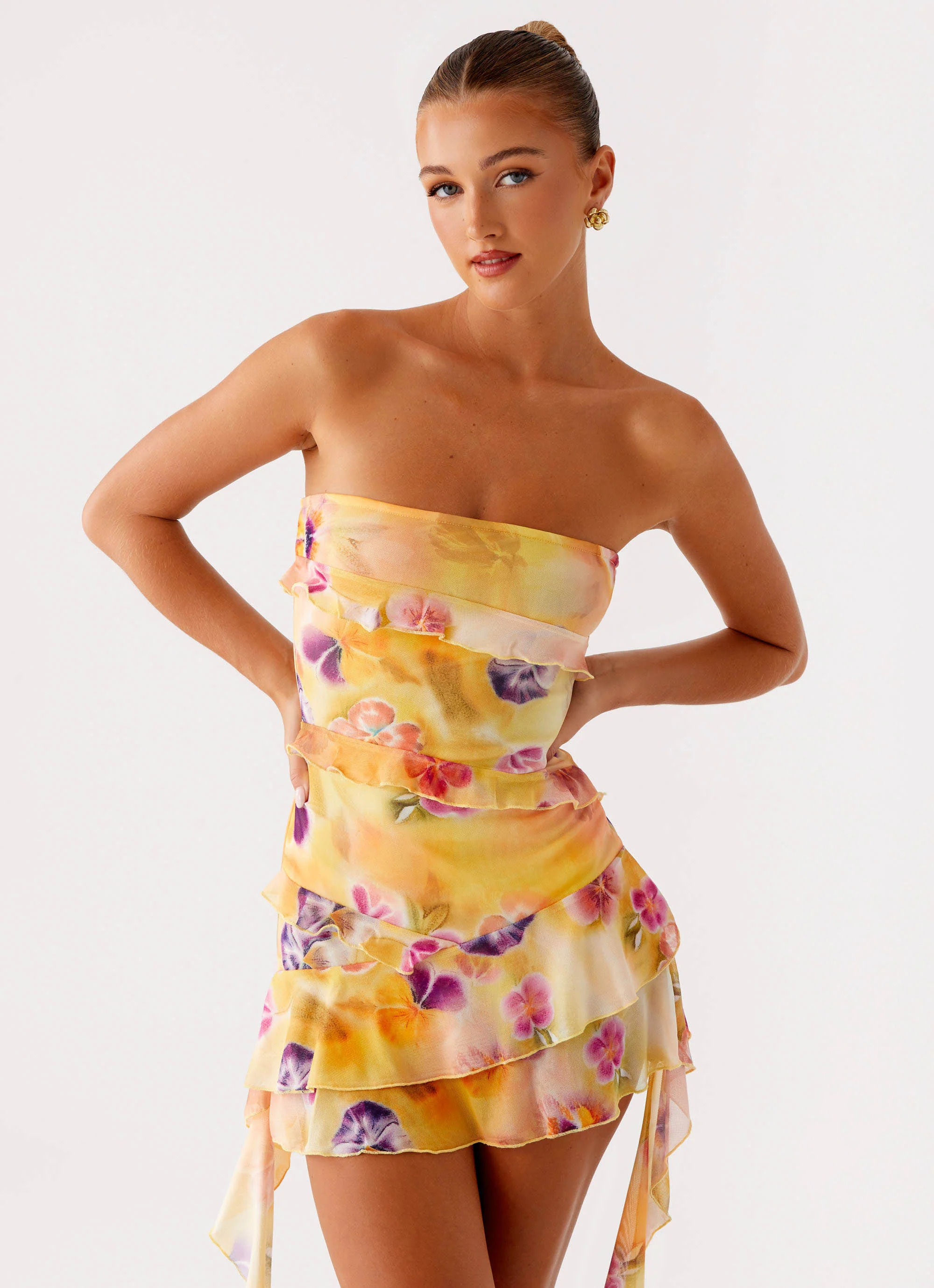 Macey Mini Dress - Sunburst Floral - Image 5