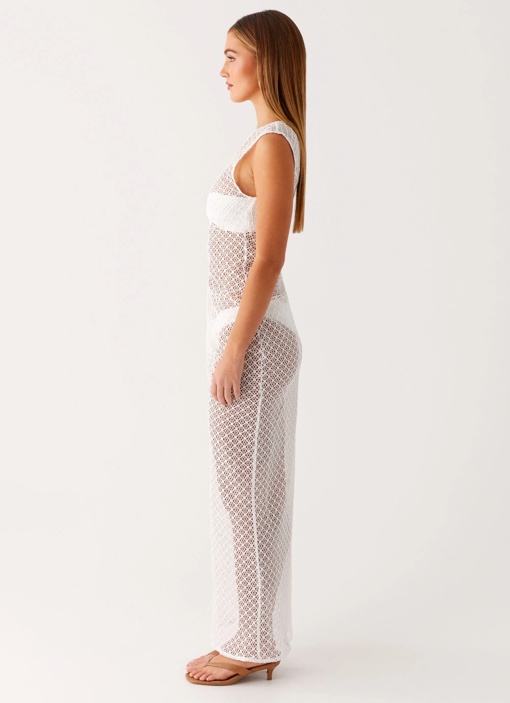 Maeva Maxi Dress - White - Image 3