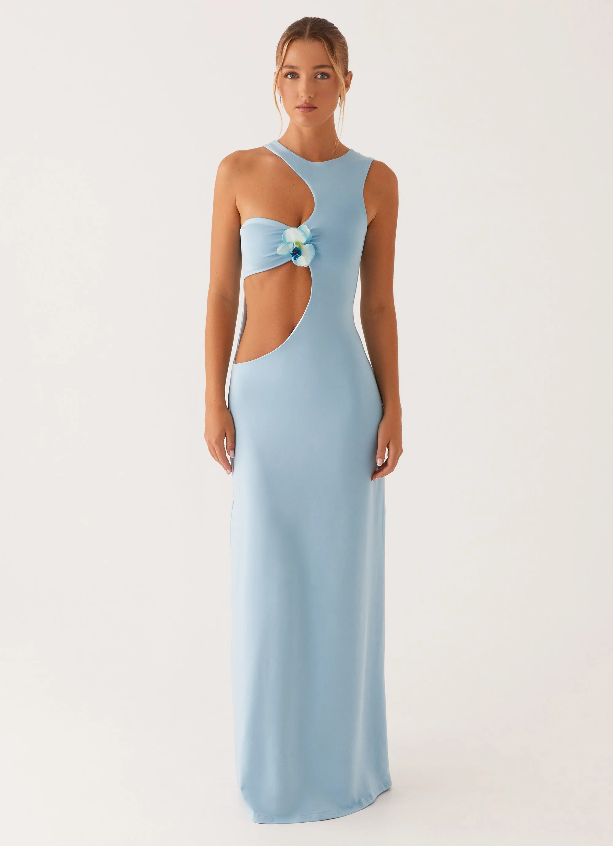 Mahalia Maxi Dress - Blue - Image 3