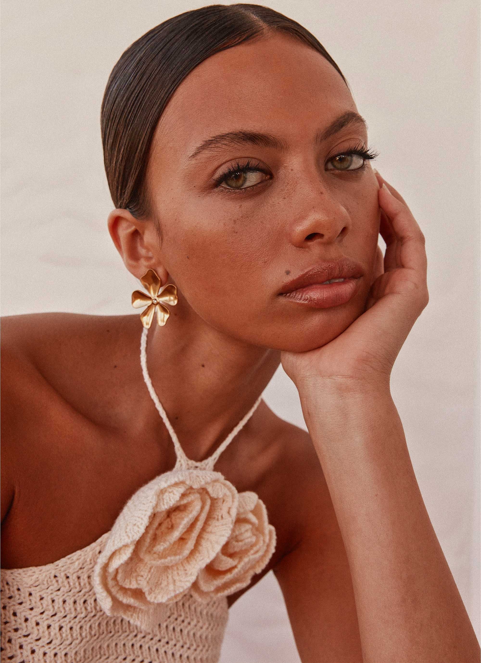 Maia Rose Crochet Top - Ivory - Image 5