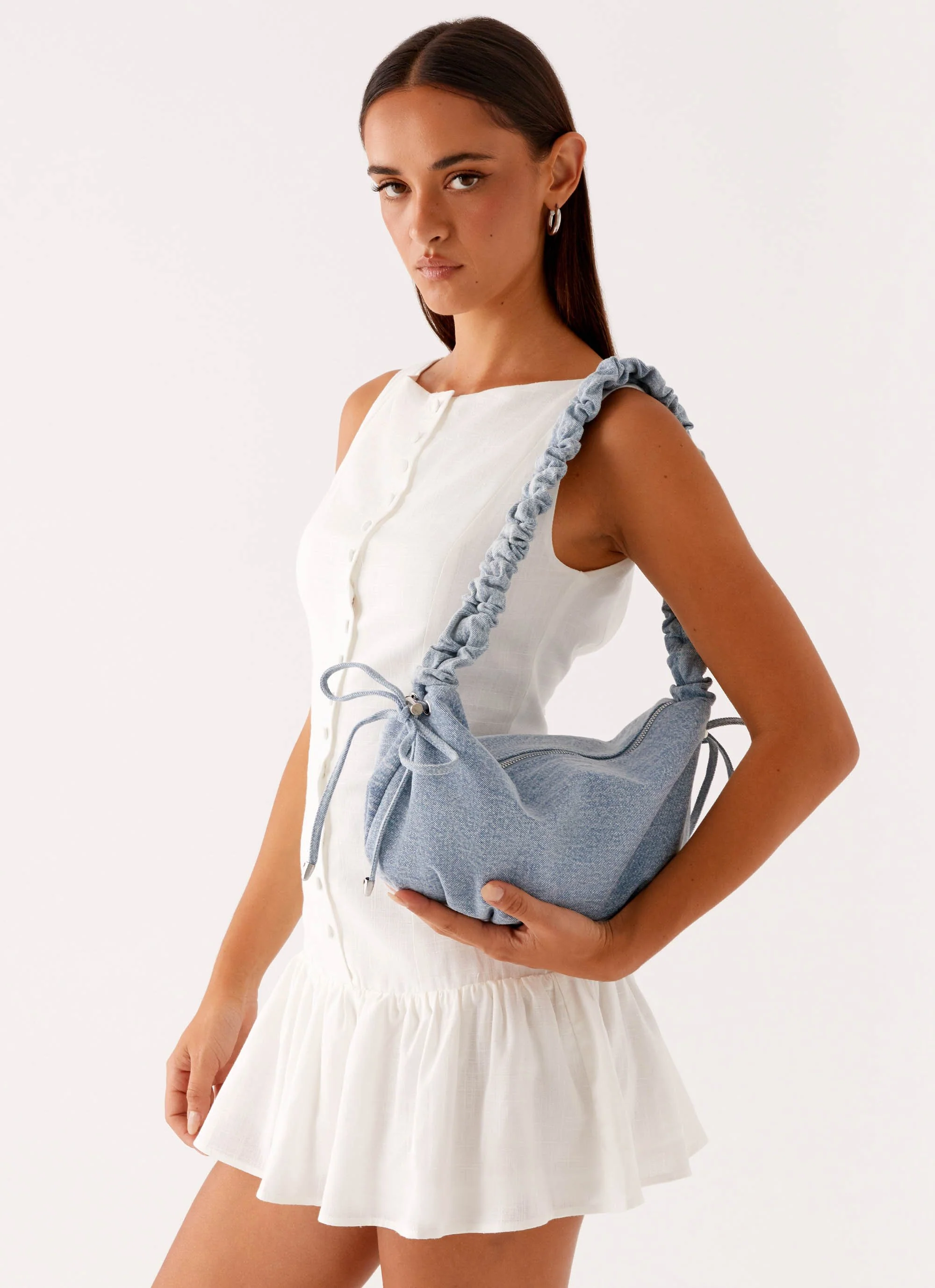 Malika Shoulder Bag - Denim - Image 2