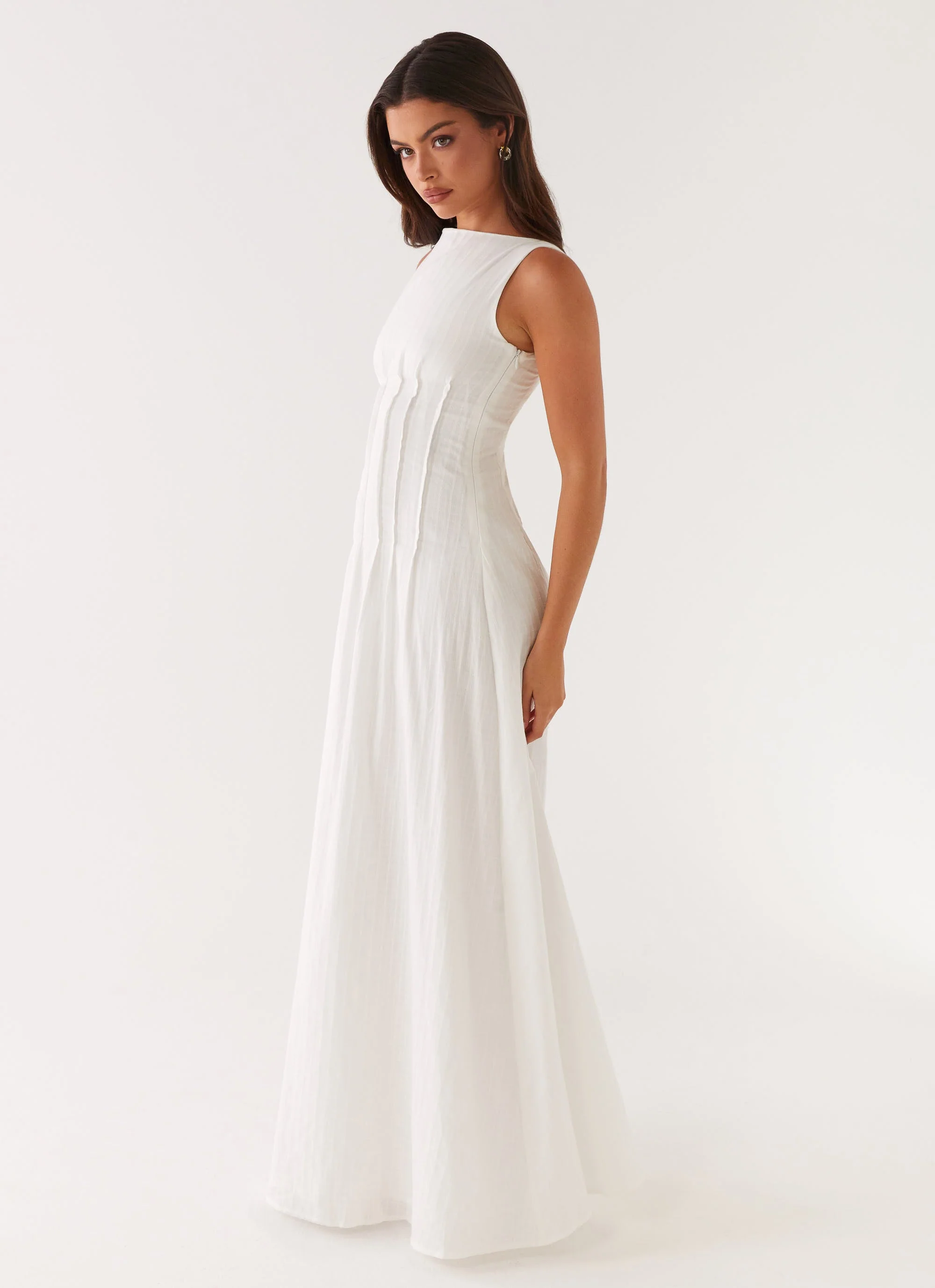 Maloney Maxi Dress - White - Image 3