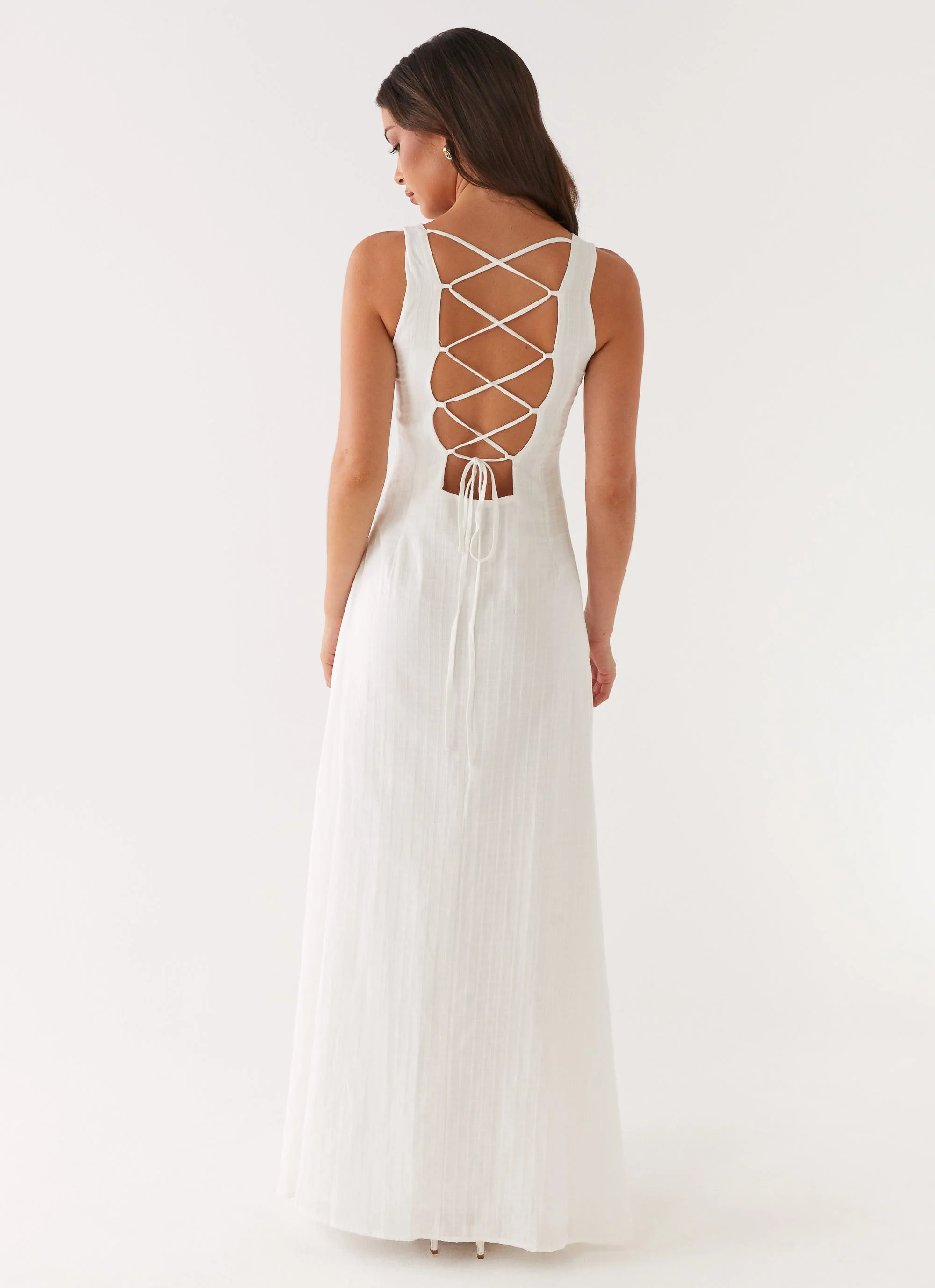 Maloney Maxi Dress - White - Image 4