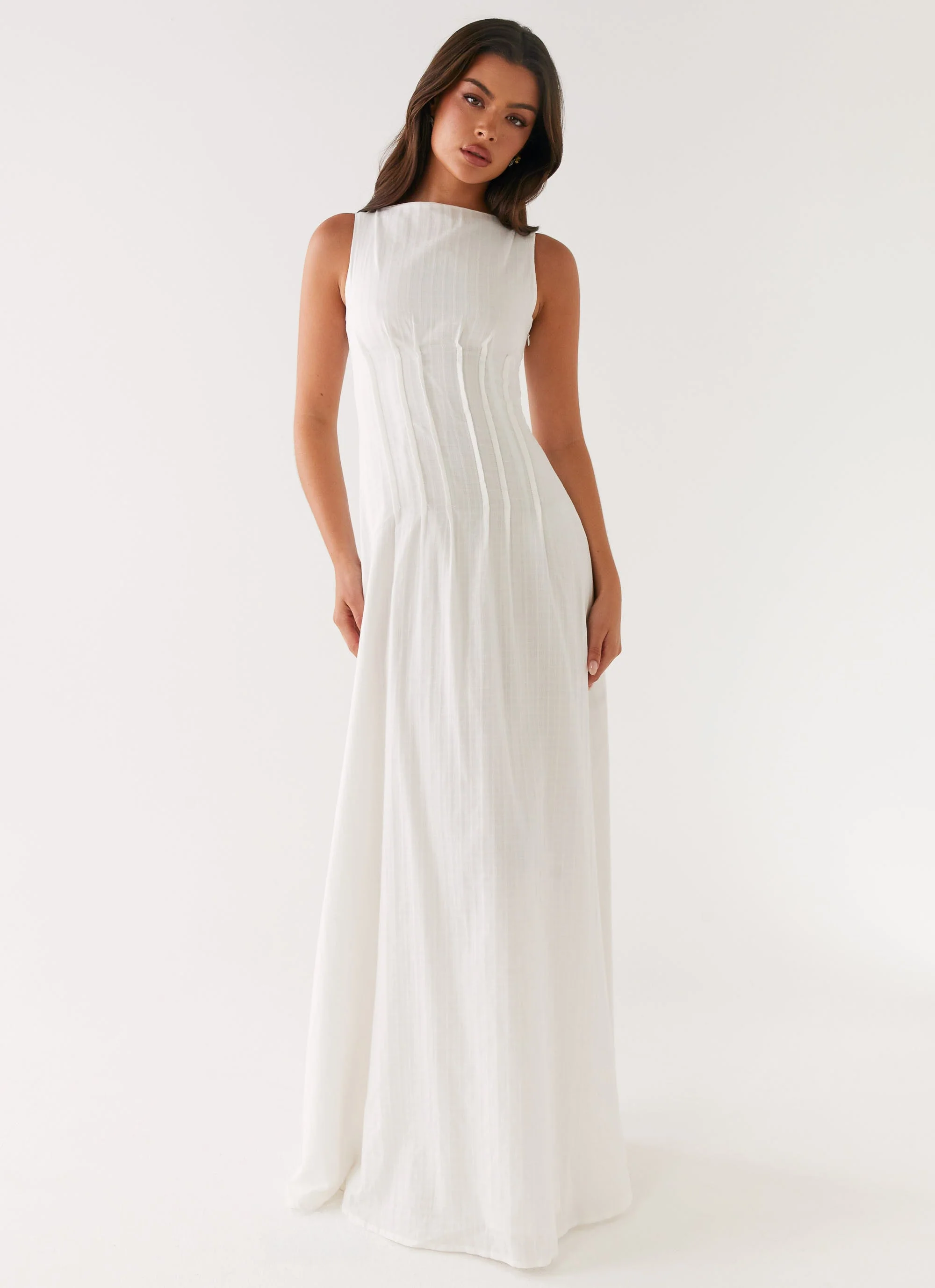Maloney Maxi Dress - White - Image 5