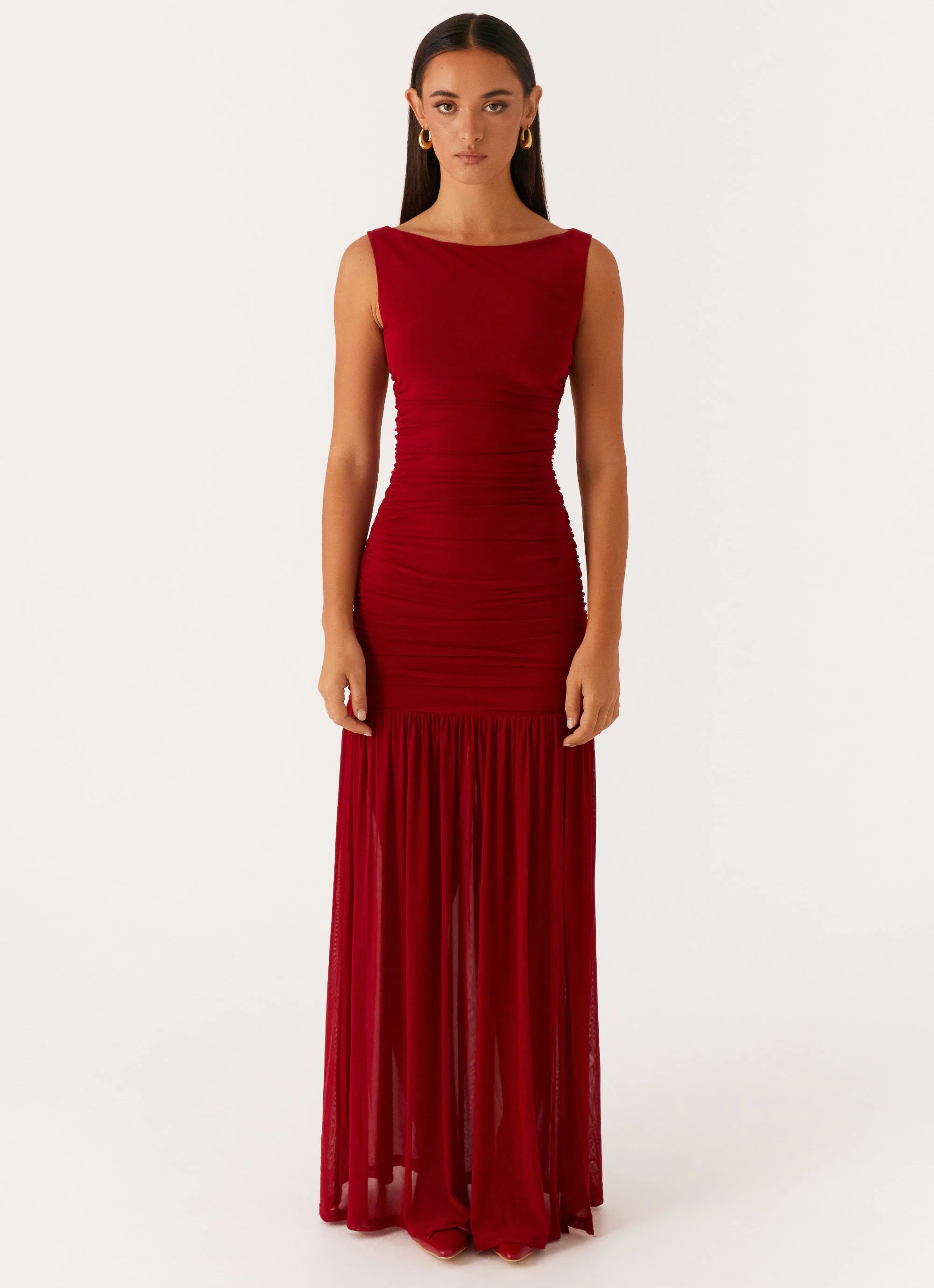 Manon Maxi Dress - Red - Image 2