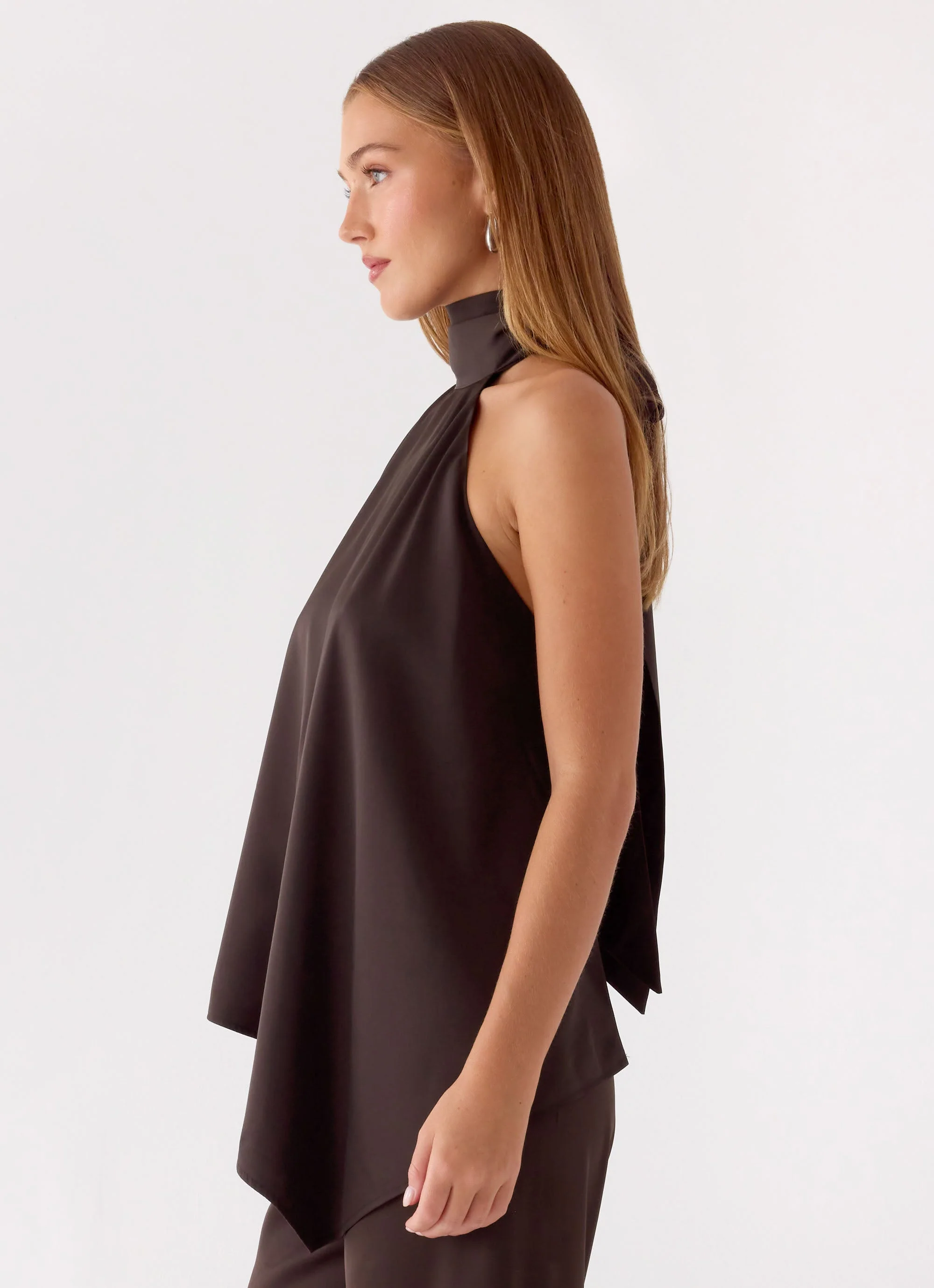 Marah Halter Top - Chocolate - Image 2