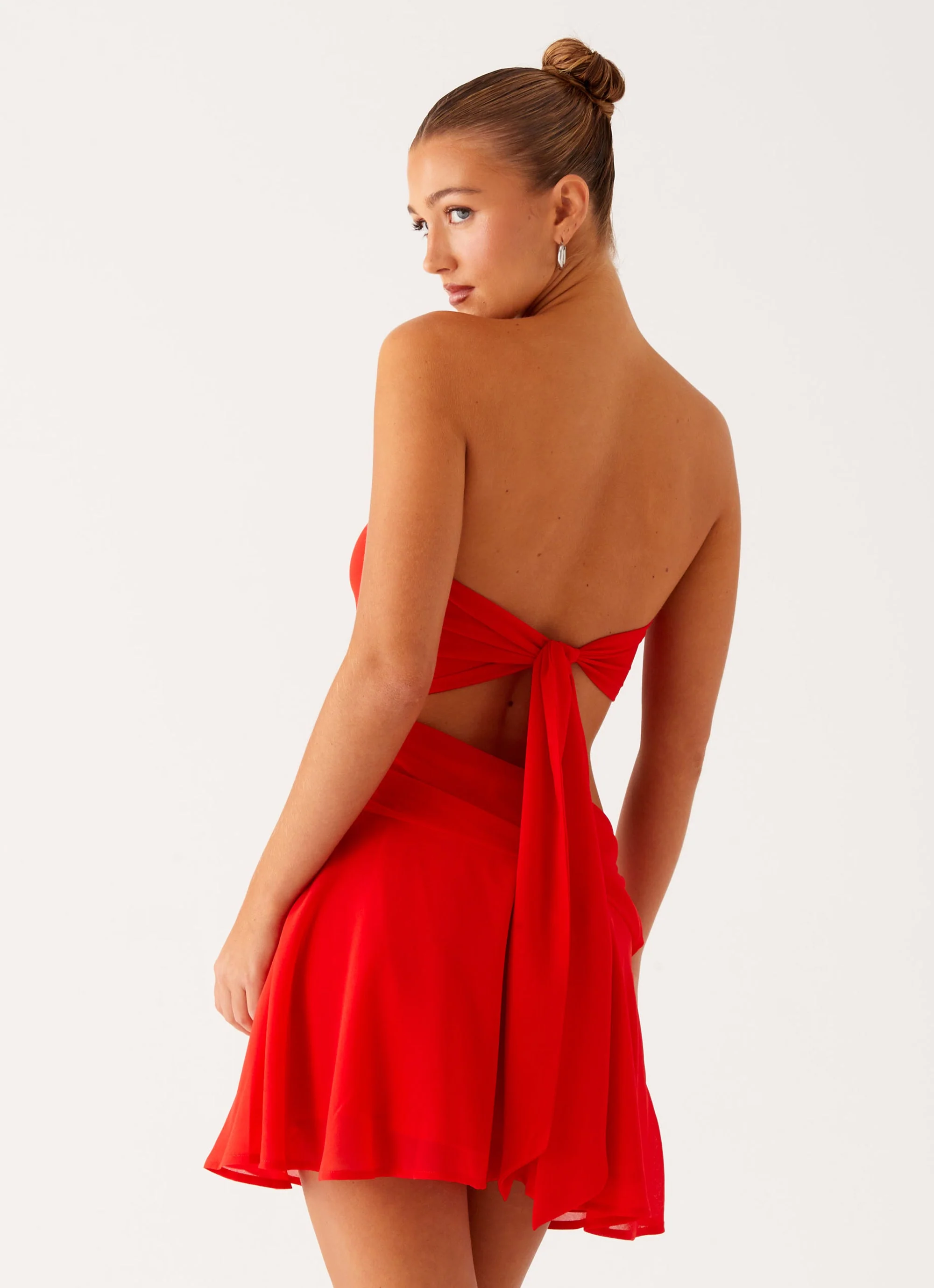 Marbella Mini Dress - Red - Image 4