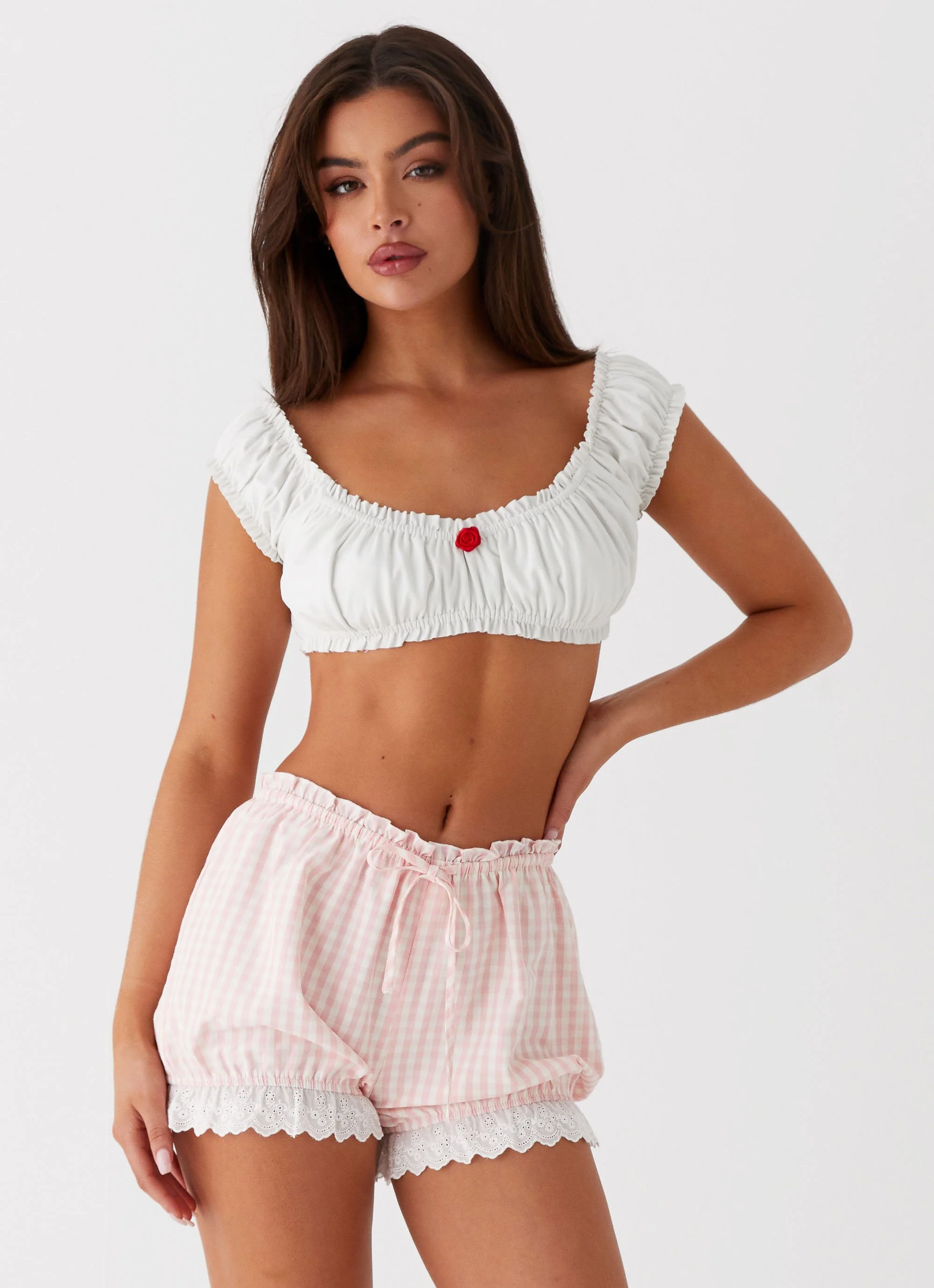 Marcella Crop Top - White - Image 5