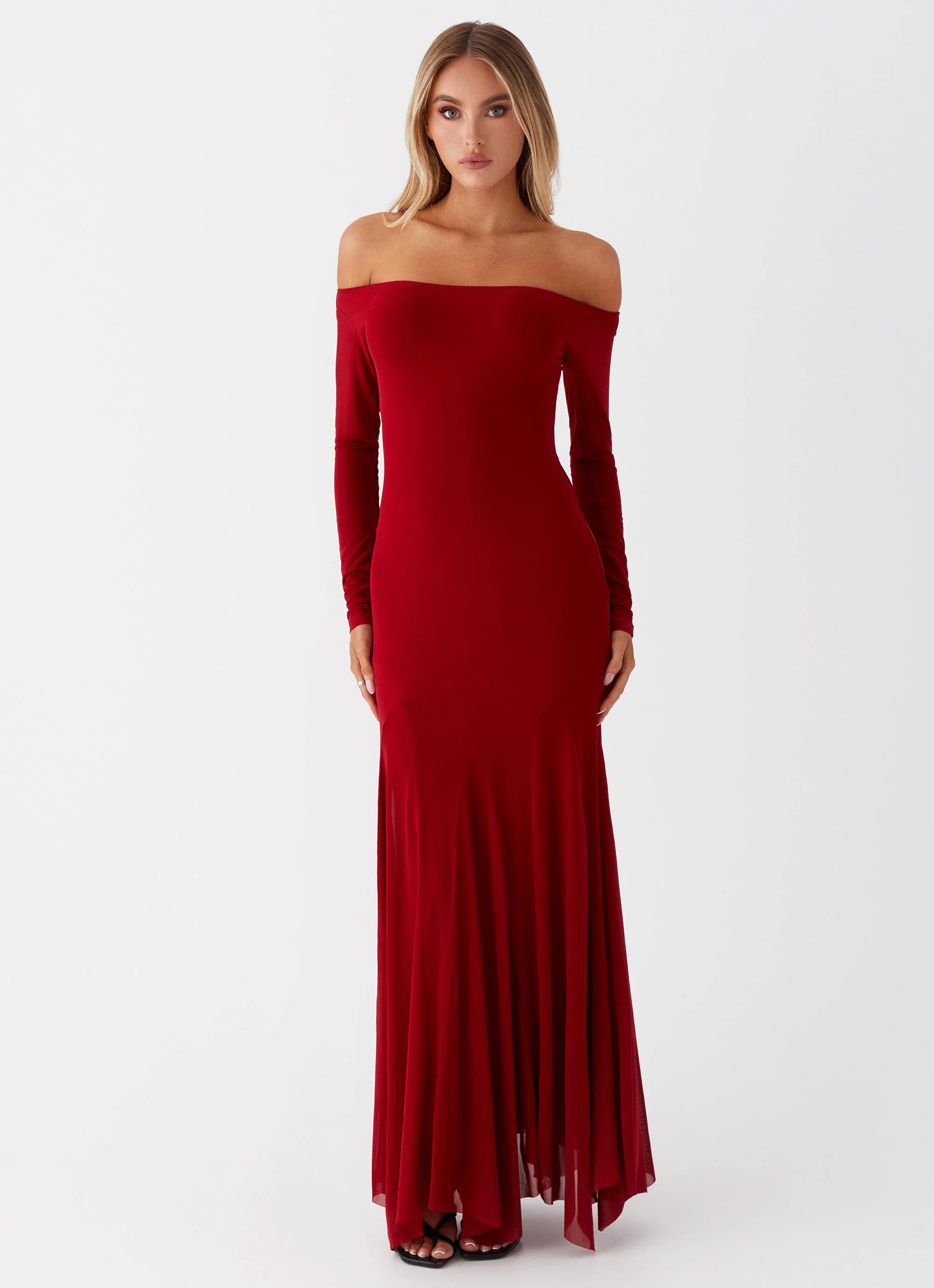 Maribel Maxi Dress - Red - Image 2