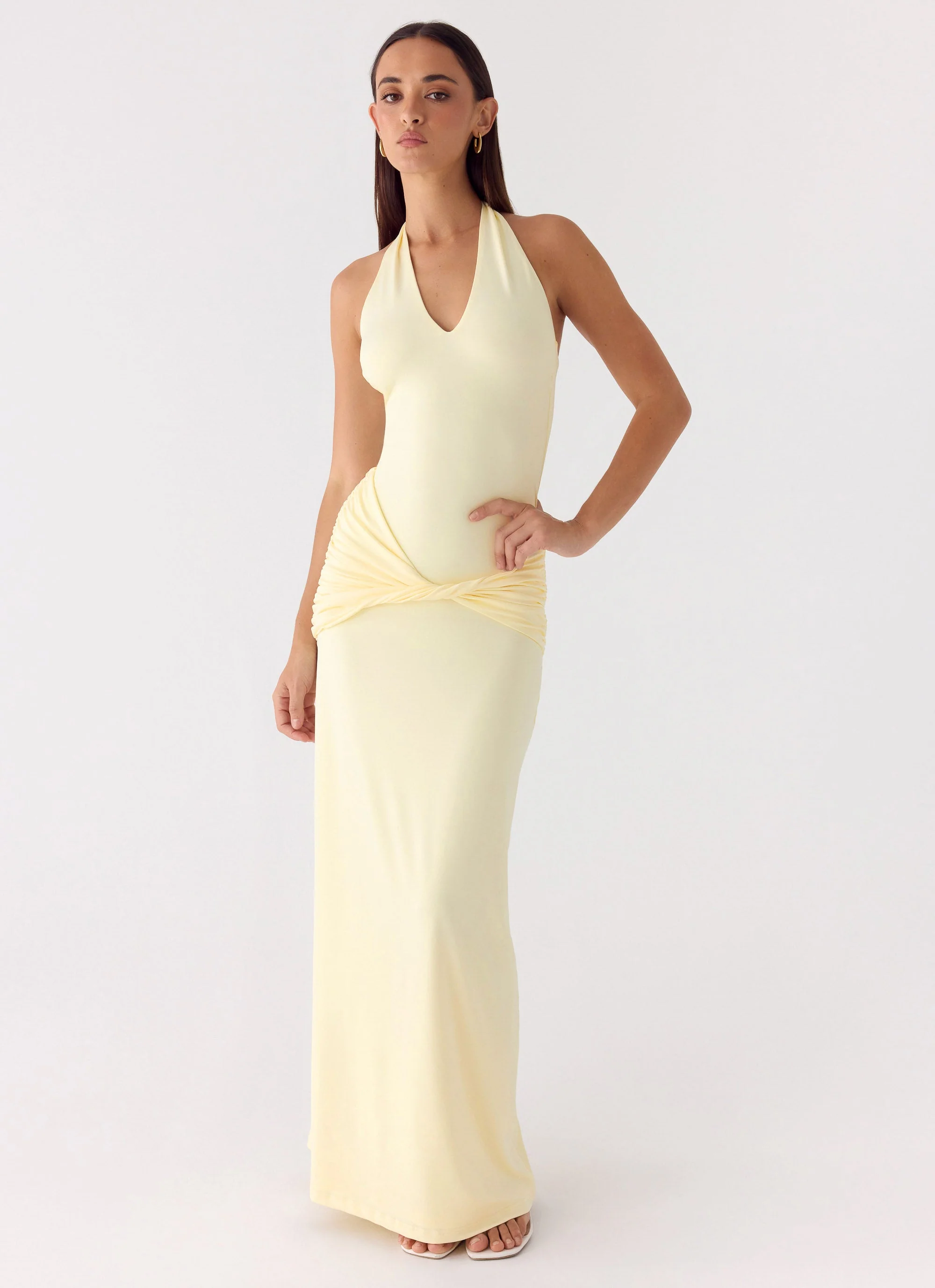 Maribelle Maxi Dress - Lemon - Image 4