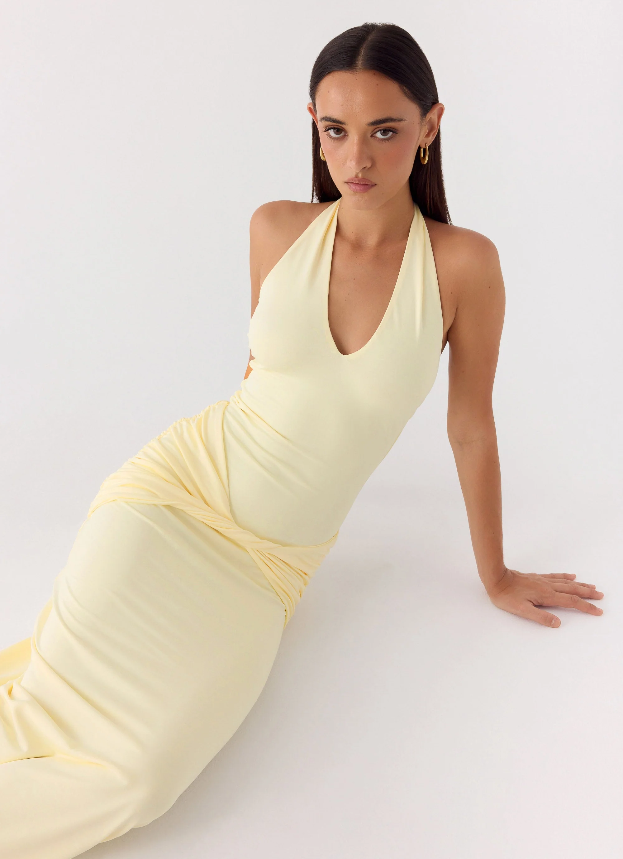 Maribelle Maxi Dress - Lemon - Image 5