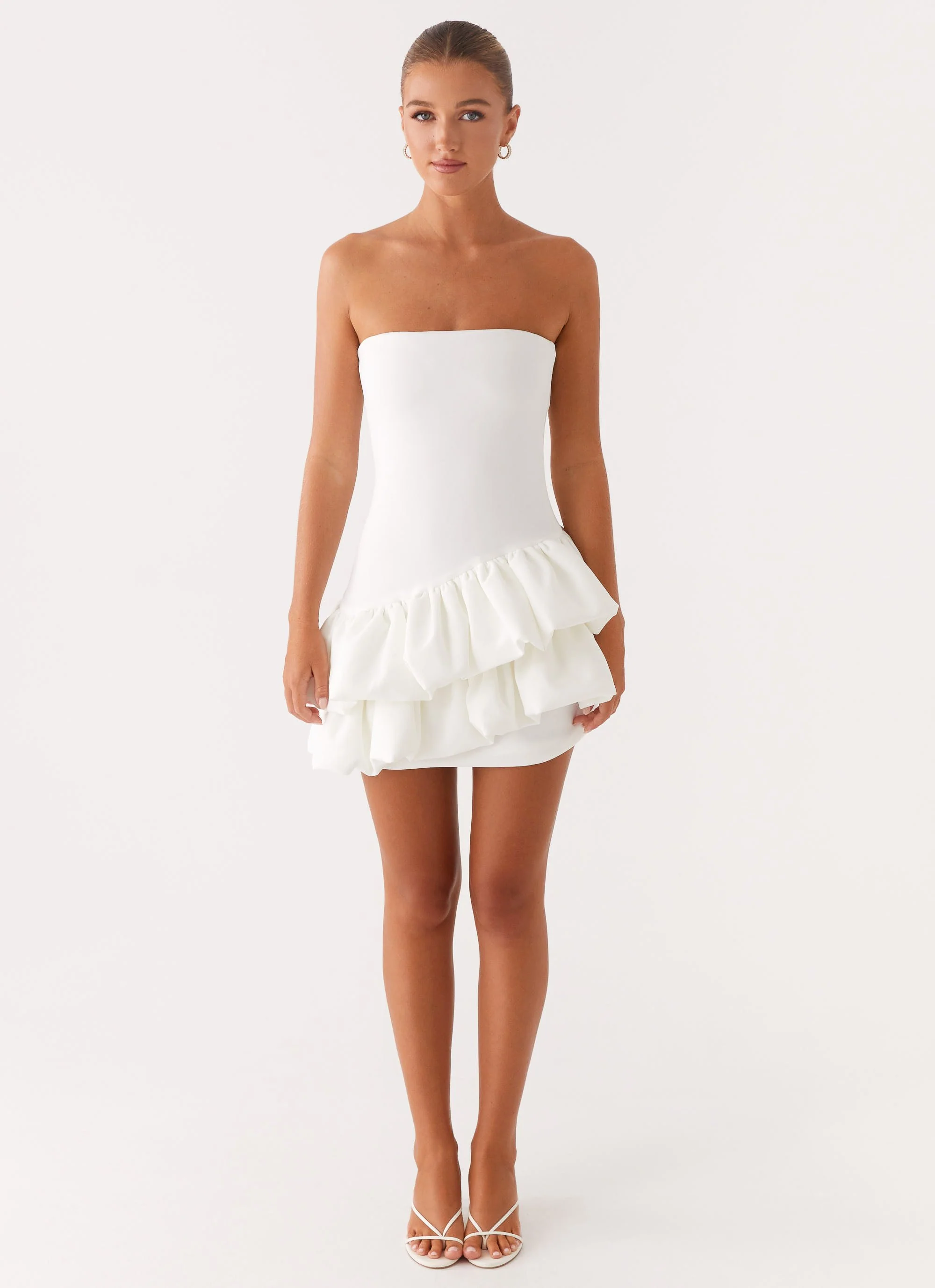Marie Mini Dress - White - Image 2