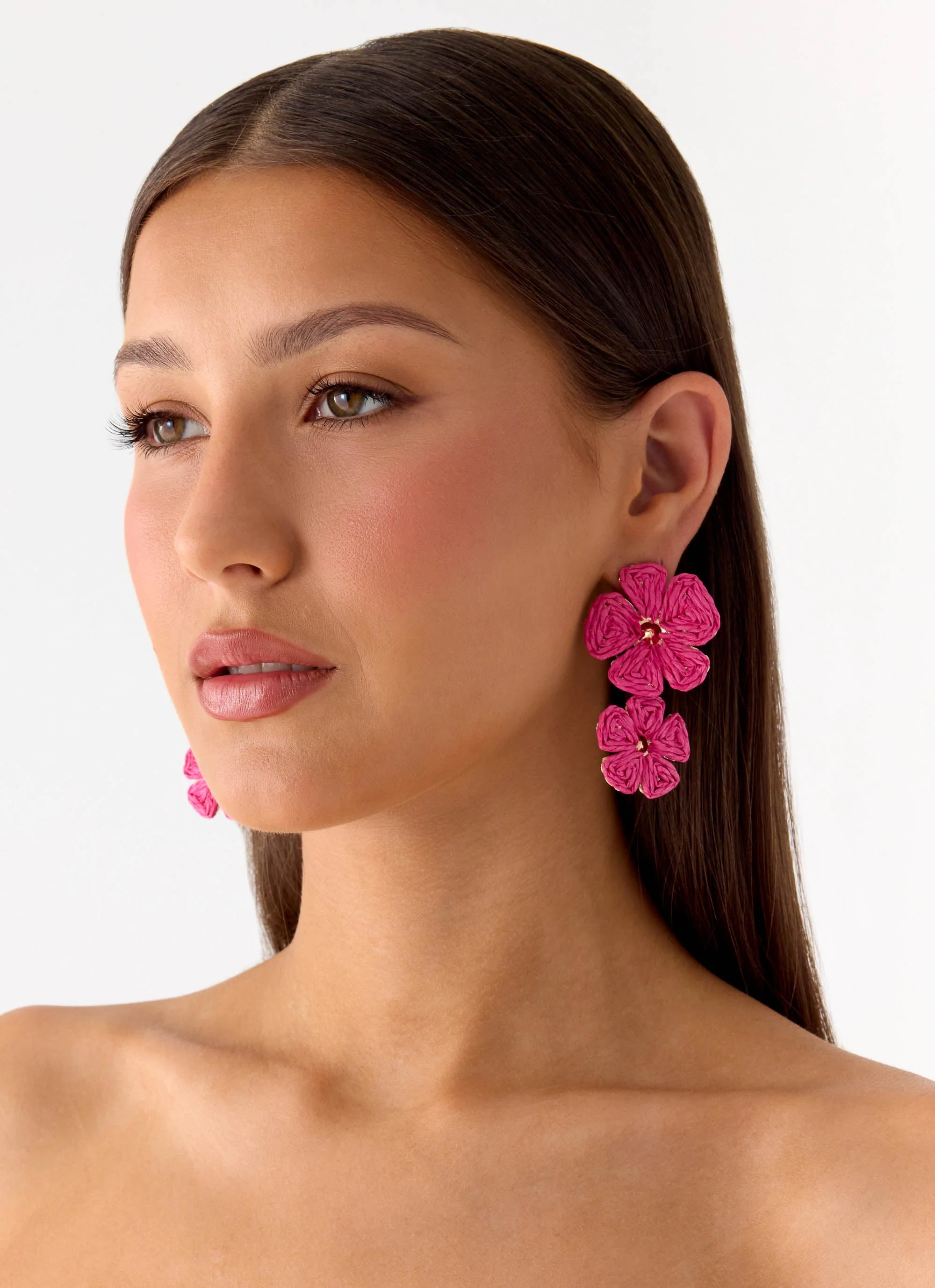 Marina Mode Earrings - Pink - Image 4