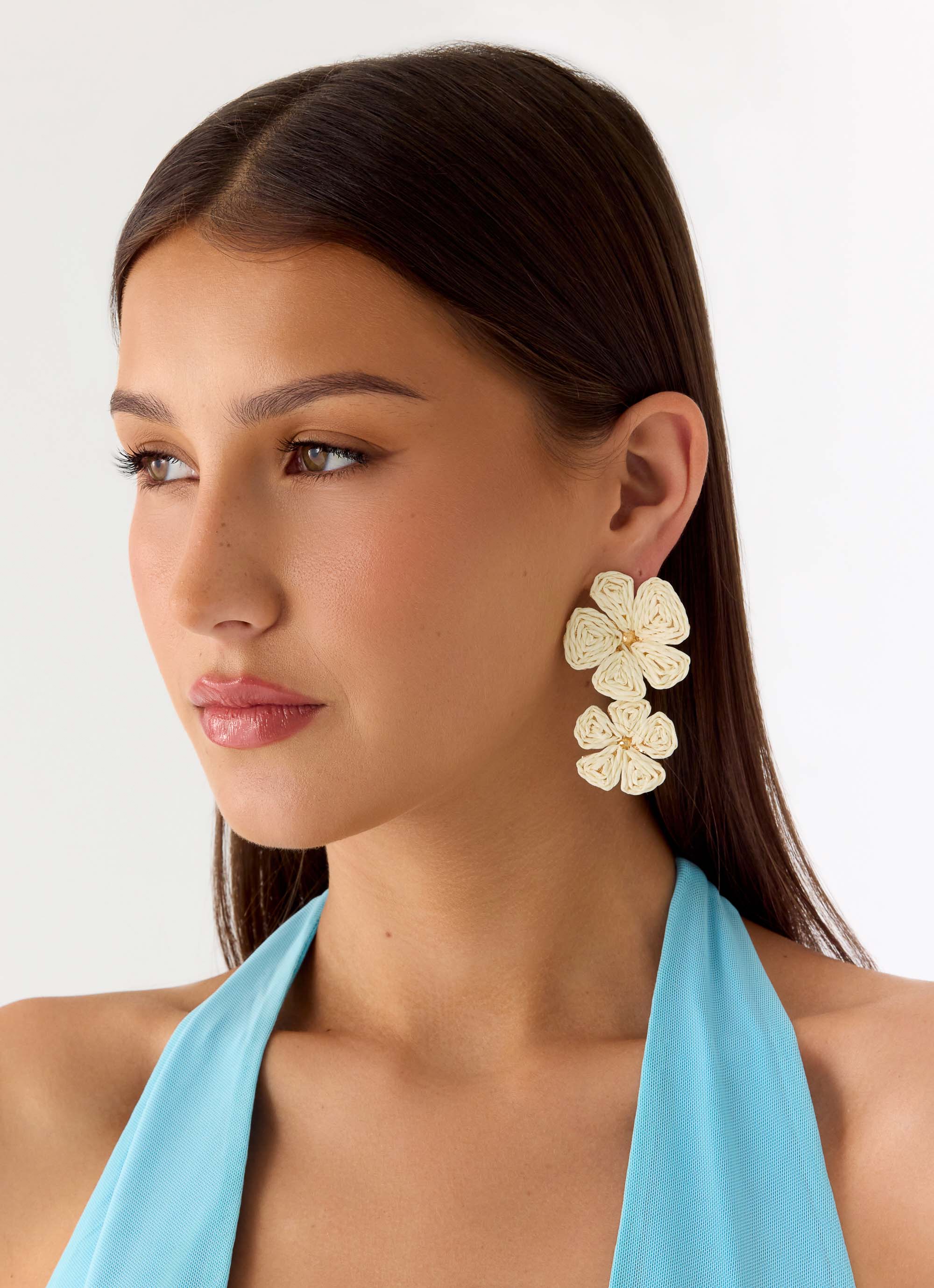 Marina Mode Earrings - White - Image 3