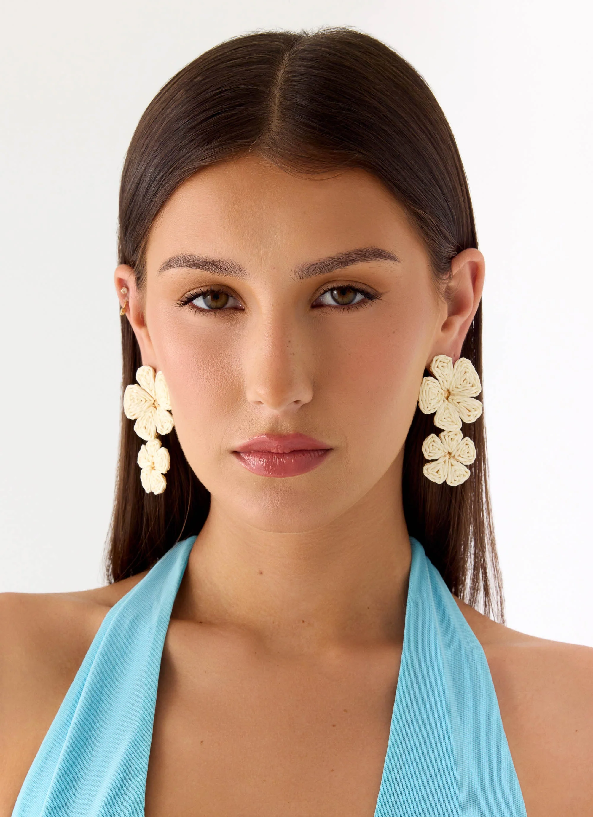 Marina Mode Earrings - White - Image 4