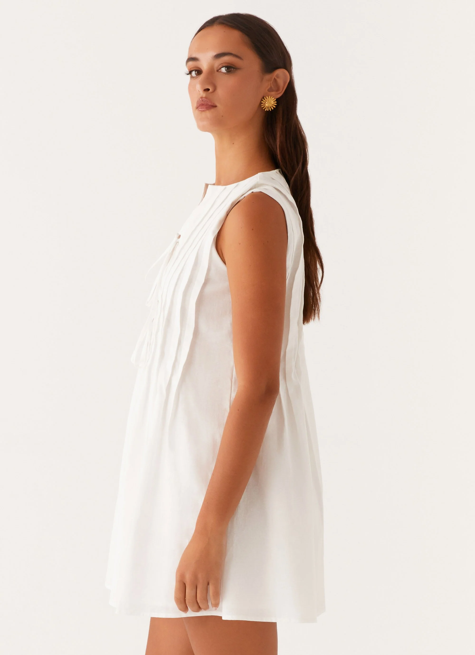 Martina Mini Dress - White - Image 4