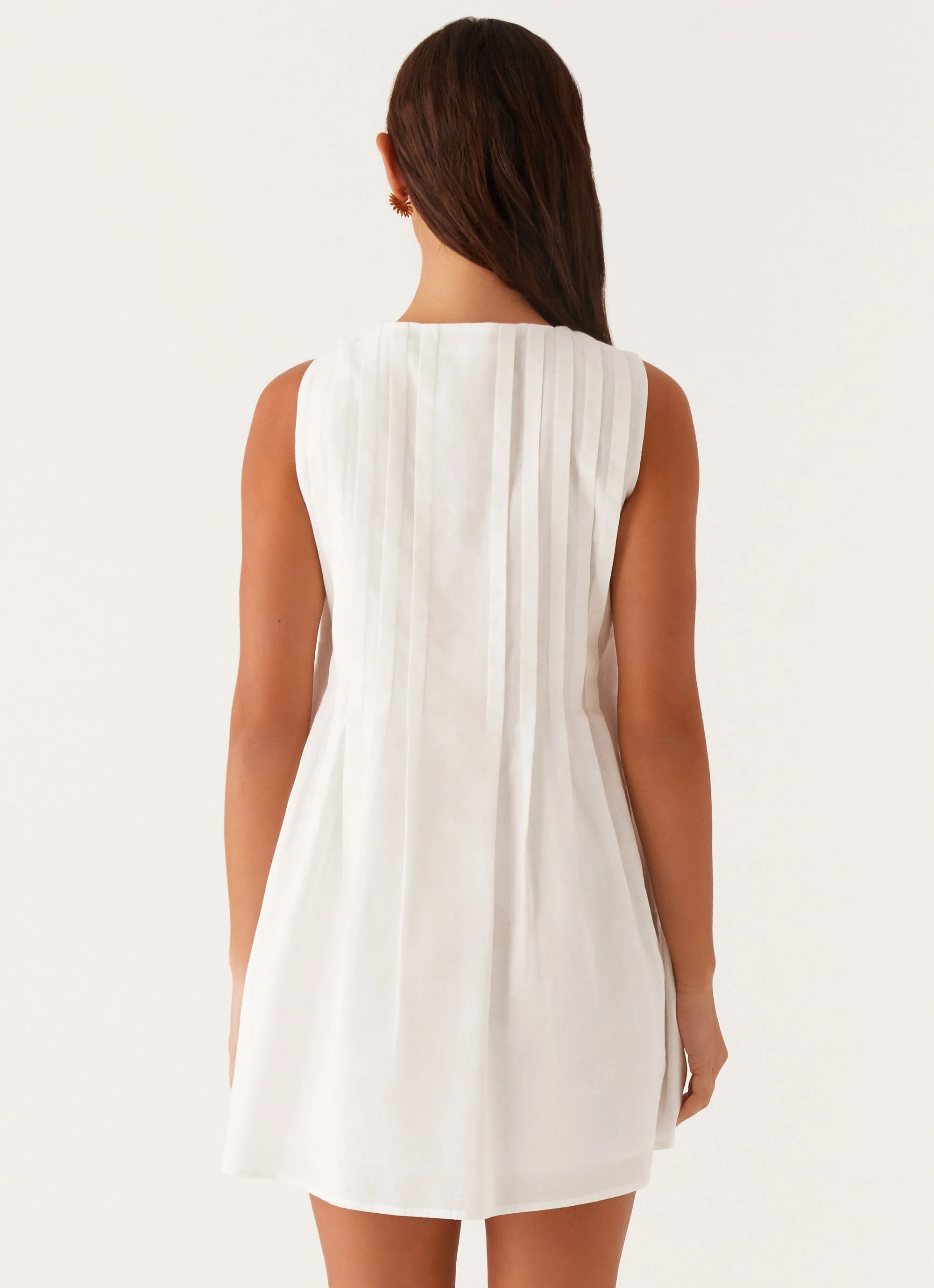 Martina Mini Dress - White - Image 5