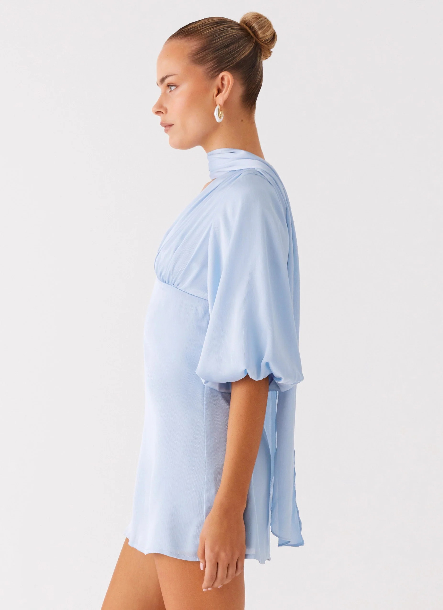 Mary Mini Dress - Blue - Image 2