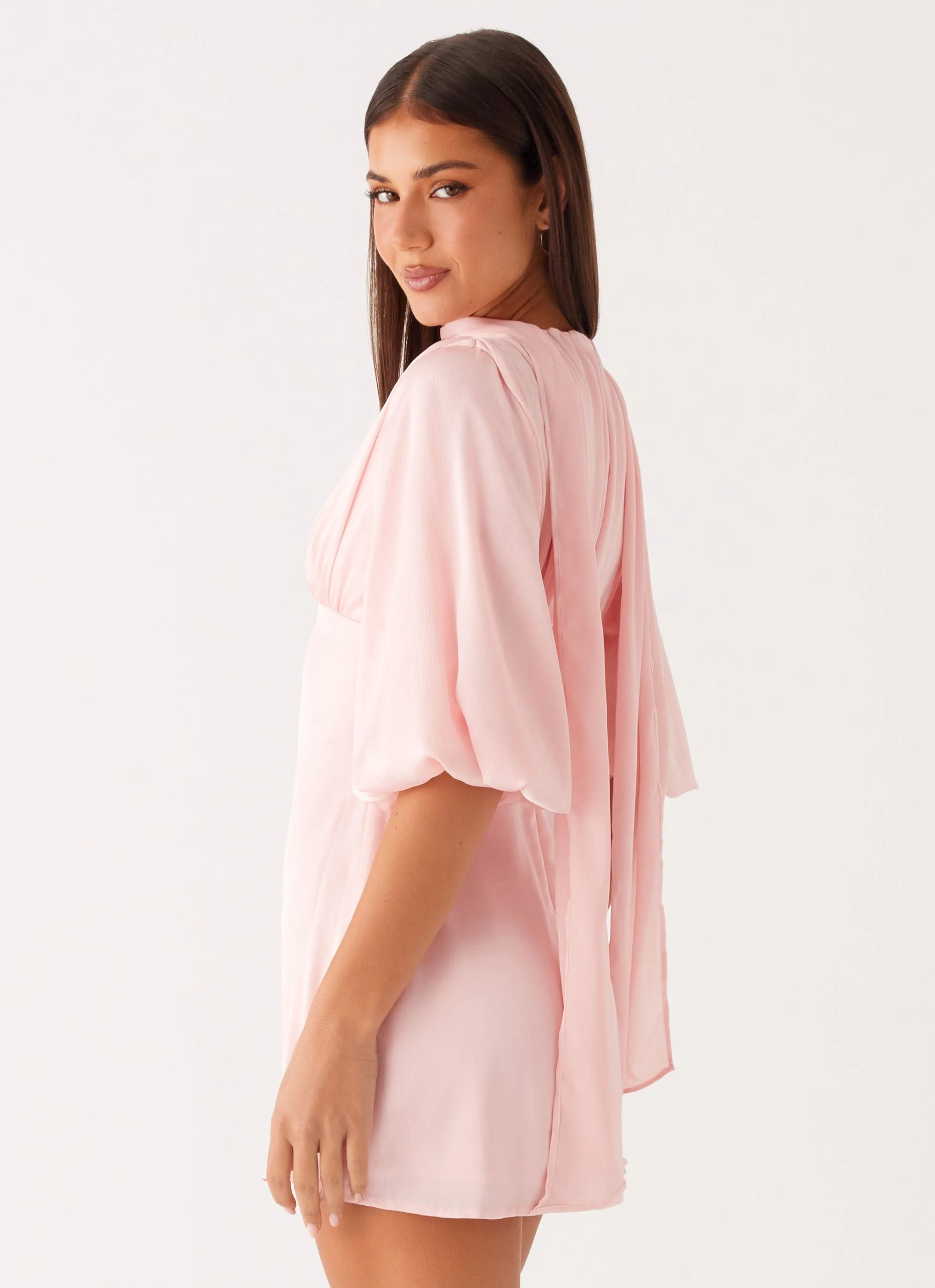 Mary Mini Dress - Pink - Image 2