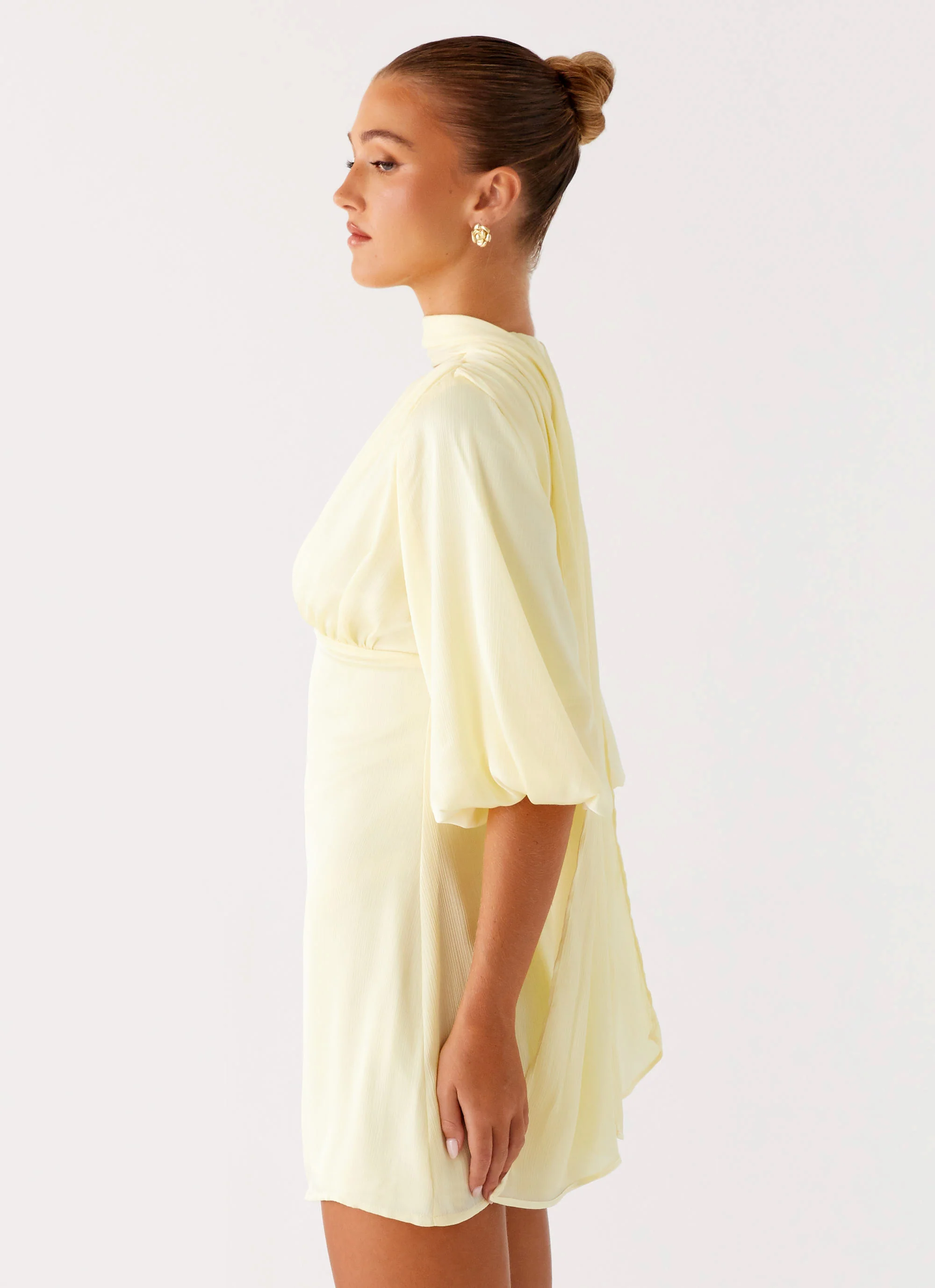 Mary Mini Dress - Yellow - Image 3