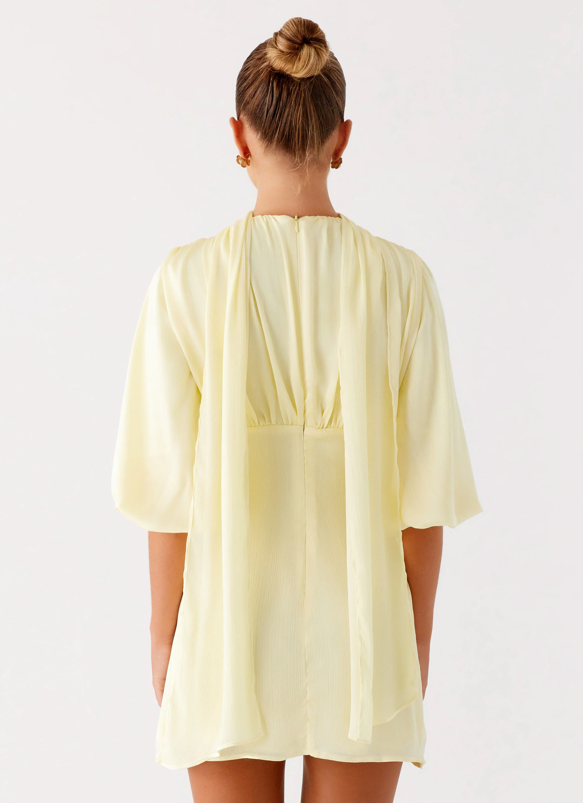 Mary Mini Dress - Yellow - Image 4
