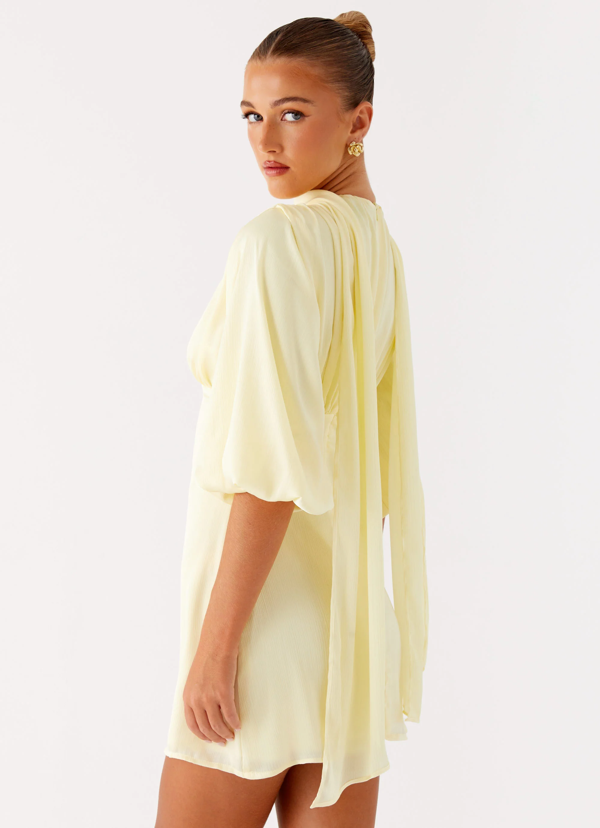 Mary Mini Dress - Yellow - Image 6