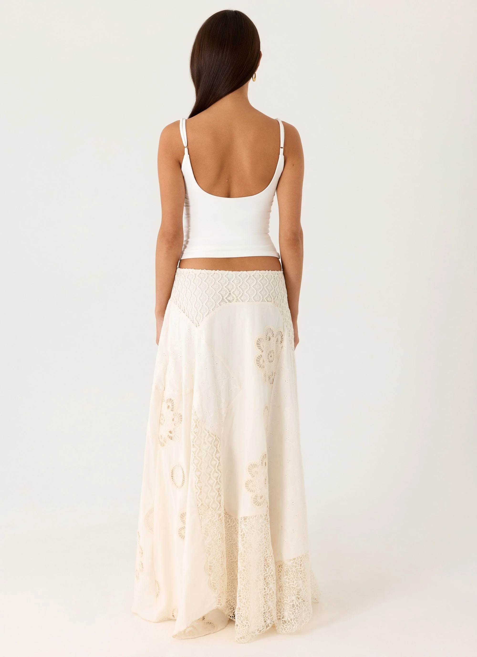 Marzia Maxi Skirt - Ivory - Image 2