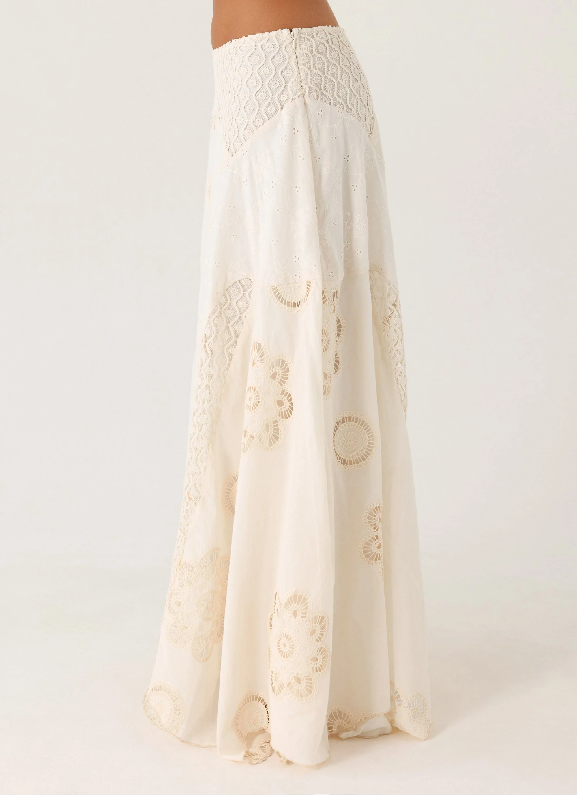 Marzia Maxi Skirt - Ivory - Image 3