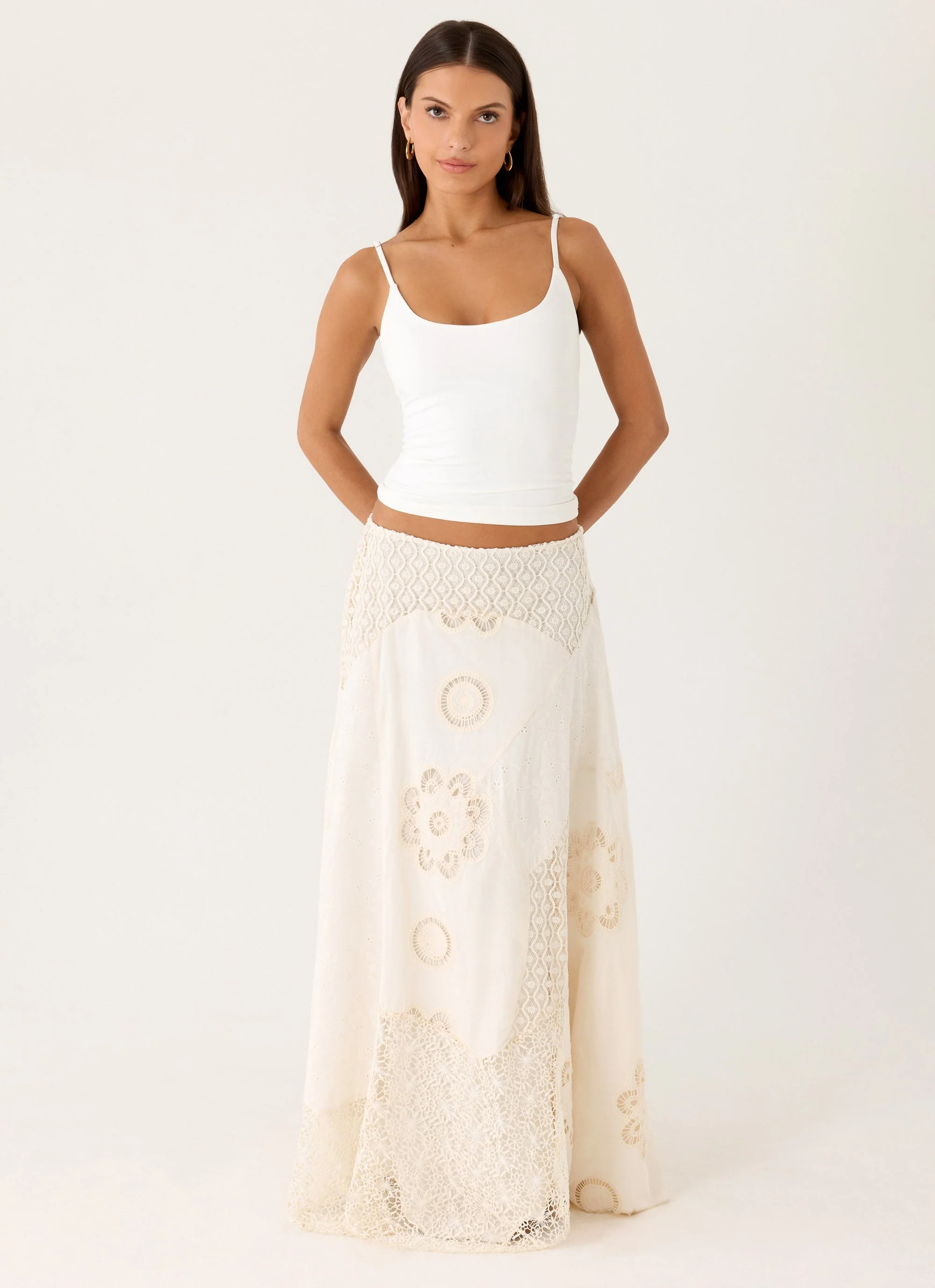 Marzia Maxi Skirt - Ivory - Image 6