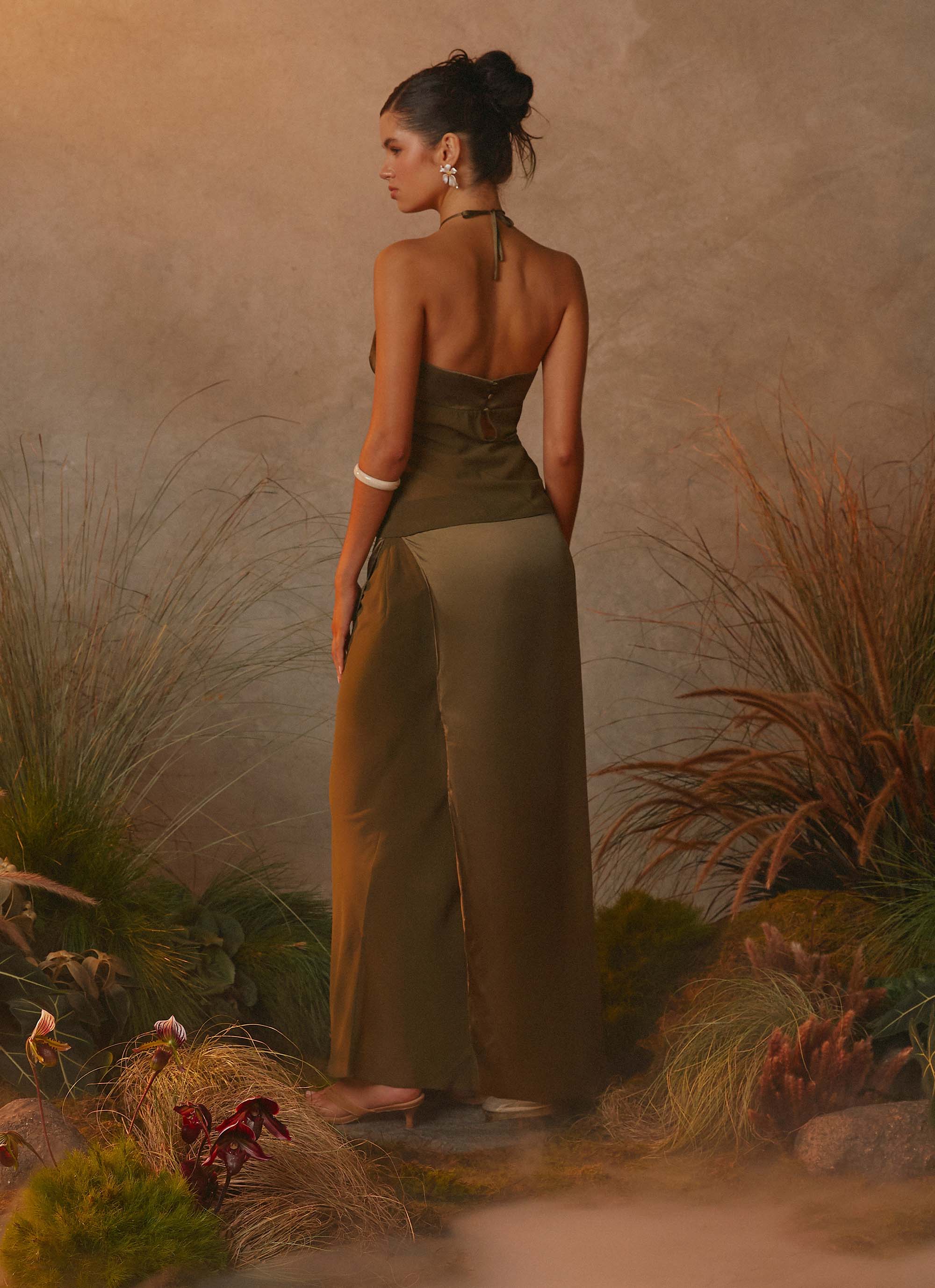 Mavie Maxi Skirt - Khaki - Image 2