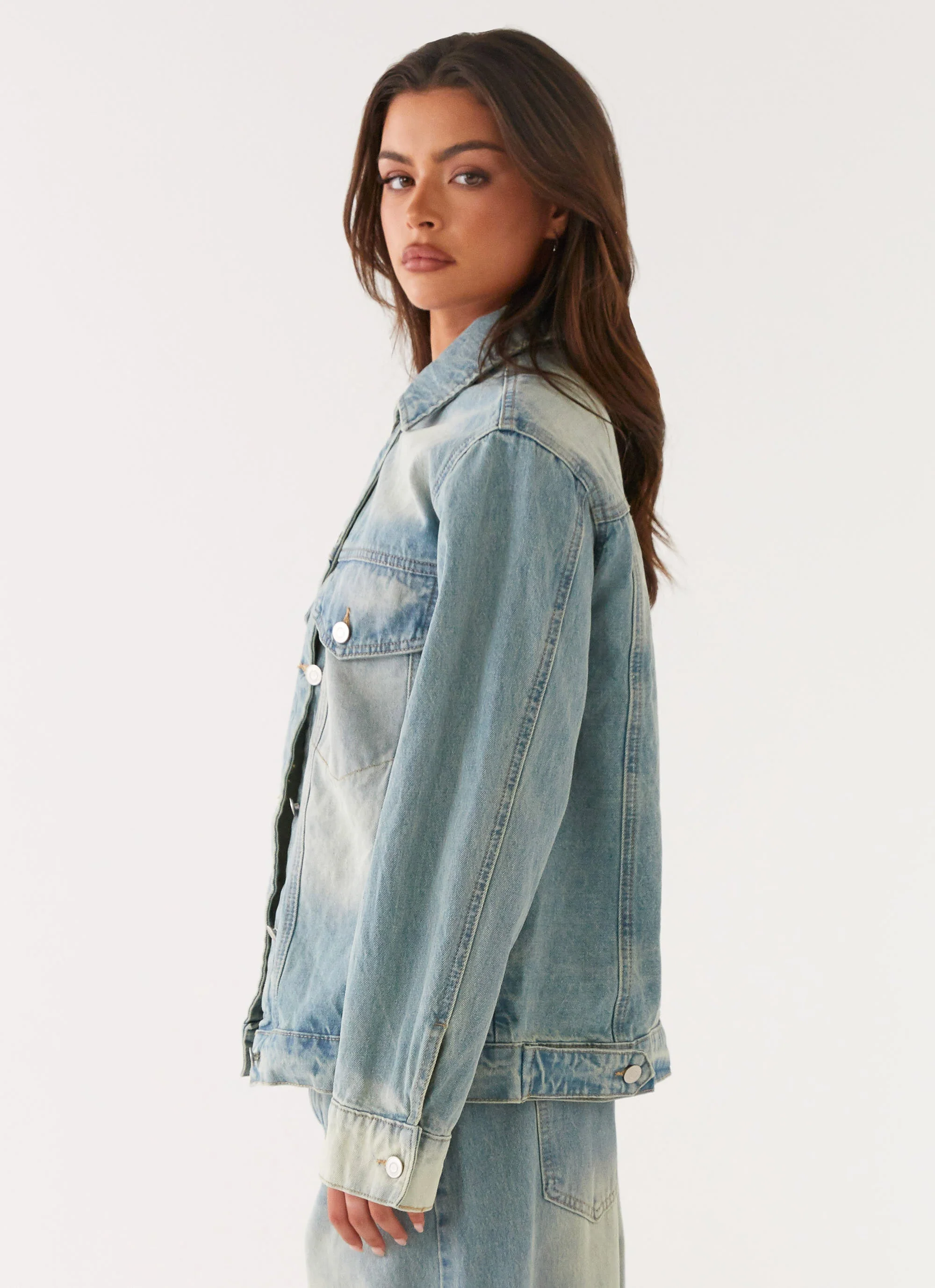 Maxwell Denim Jacket - Washed Blue - Image 2