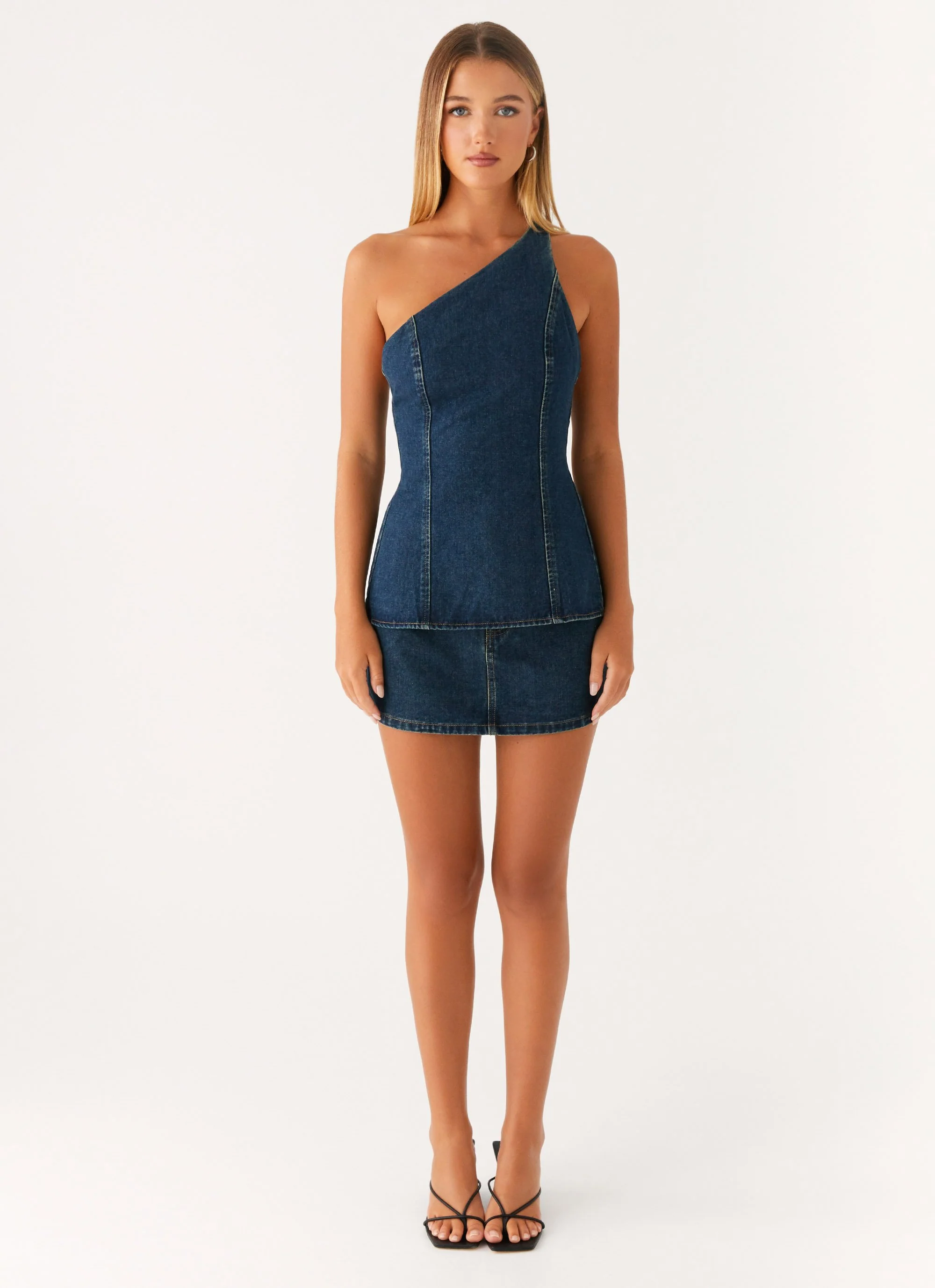 Maysa Denim Top - Washed Denim - Image 2
