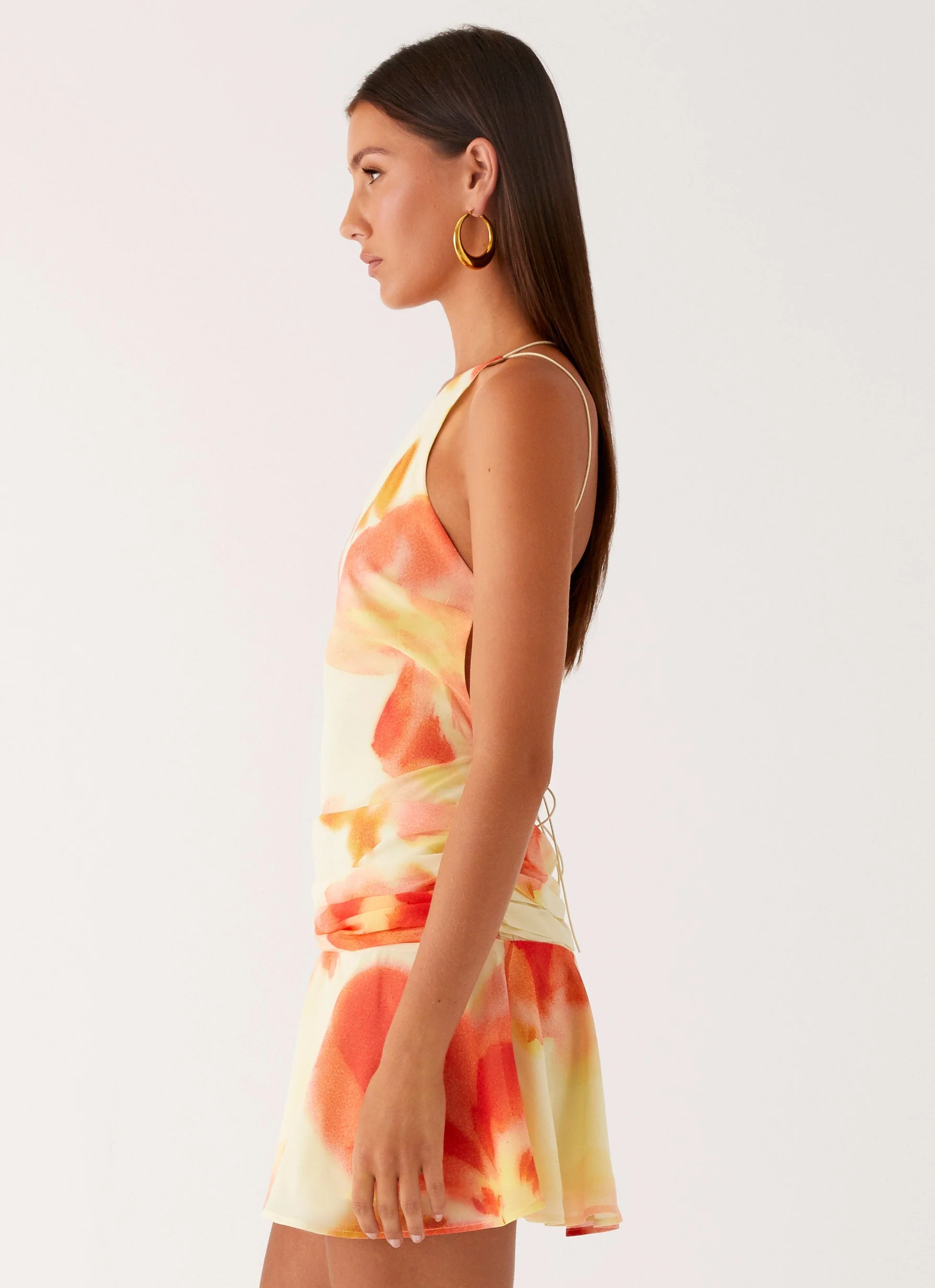 Meah Backless Mini Dress - Mimosa Blossom - Image 3